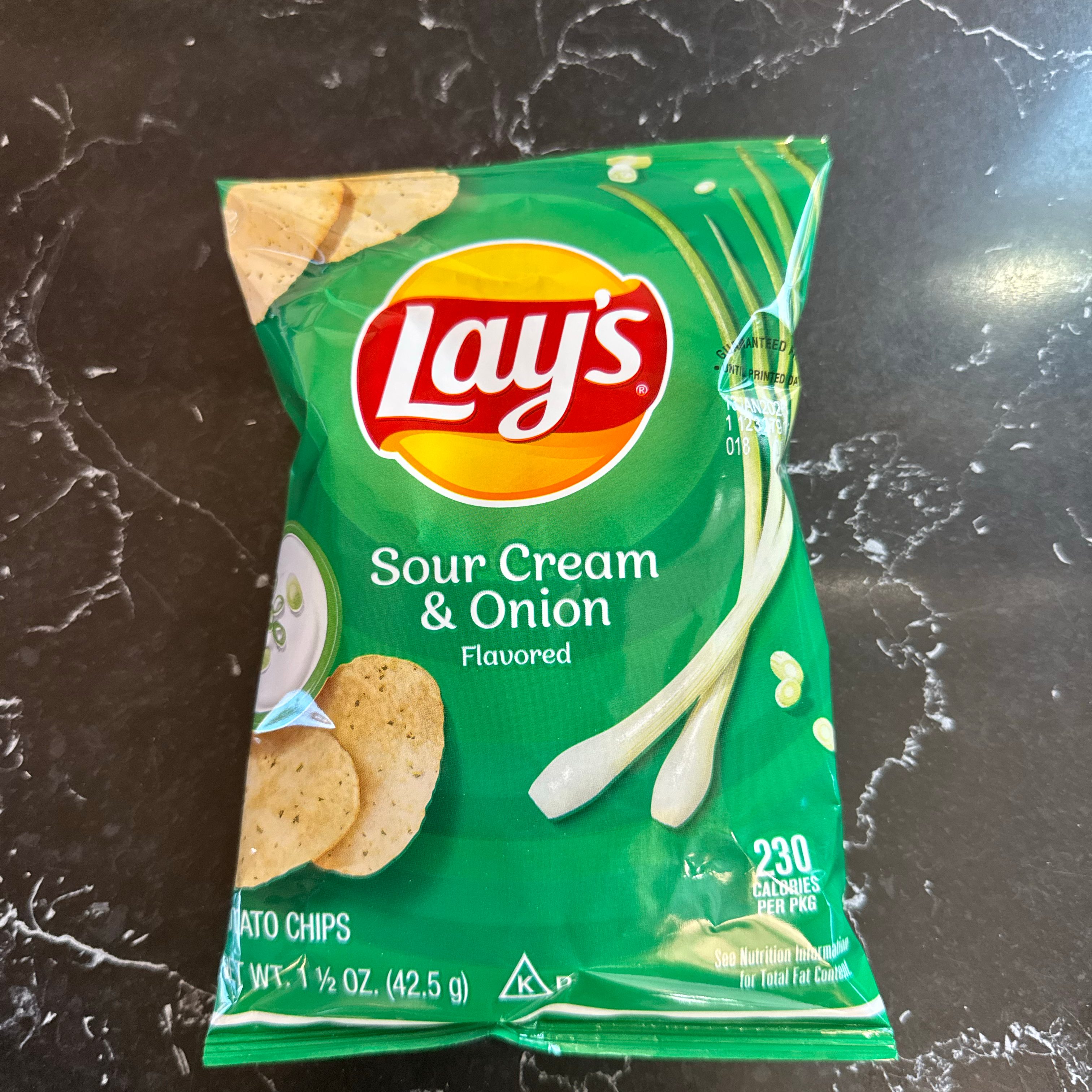 Lays chips sour cream & onion.