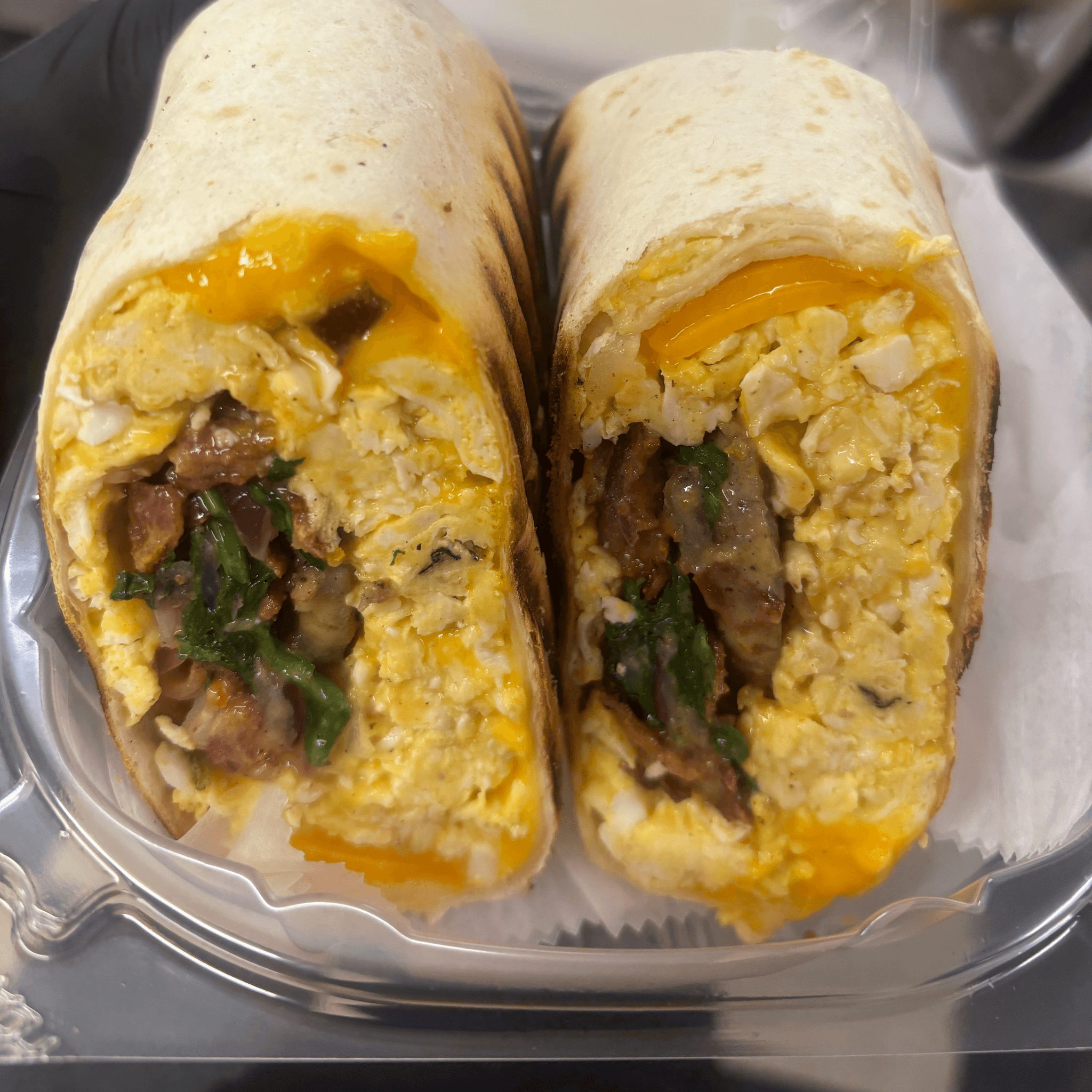 Hearty Breakfast Wrap.