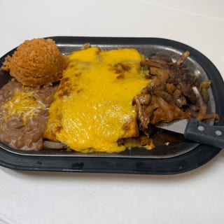 Two Fajita Enchiladas