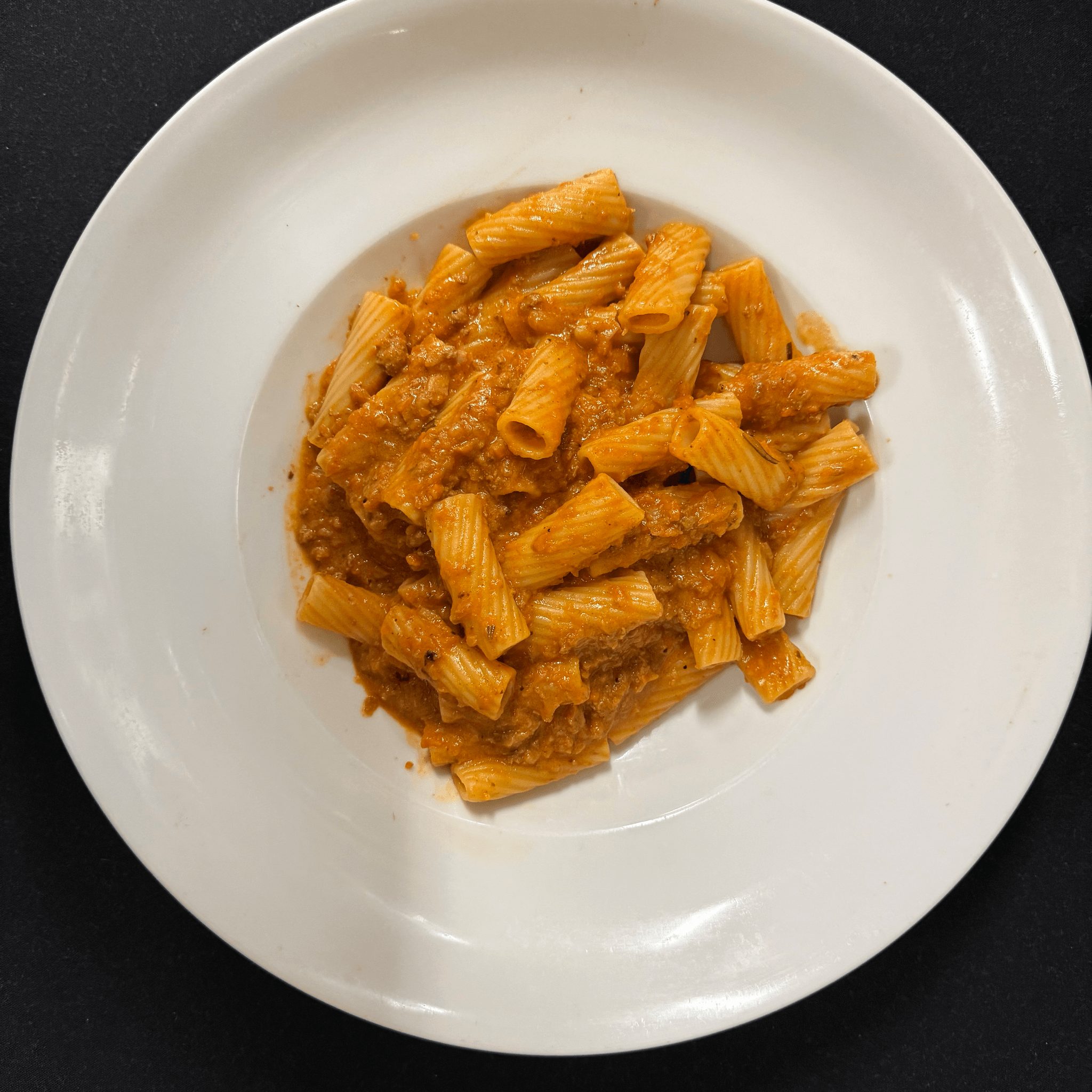 Rigatoni Bolognese Lunch.