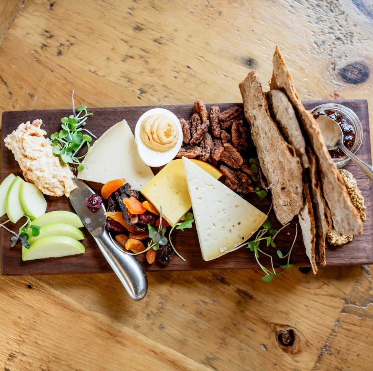 Artisanal Cheese & Smoked Ham Board.