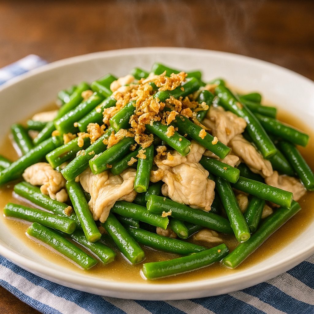 Sc - garlic green bean.