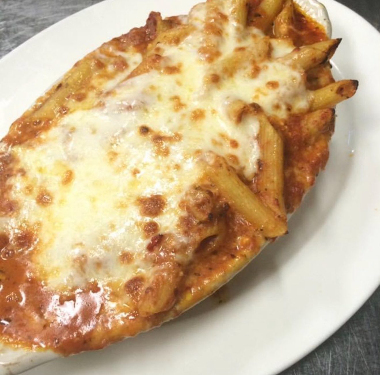 Baked ziti & meatballs.