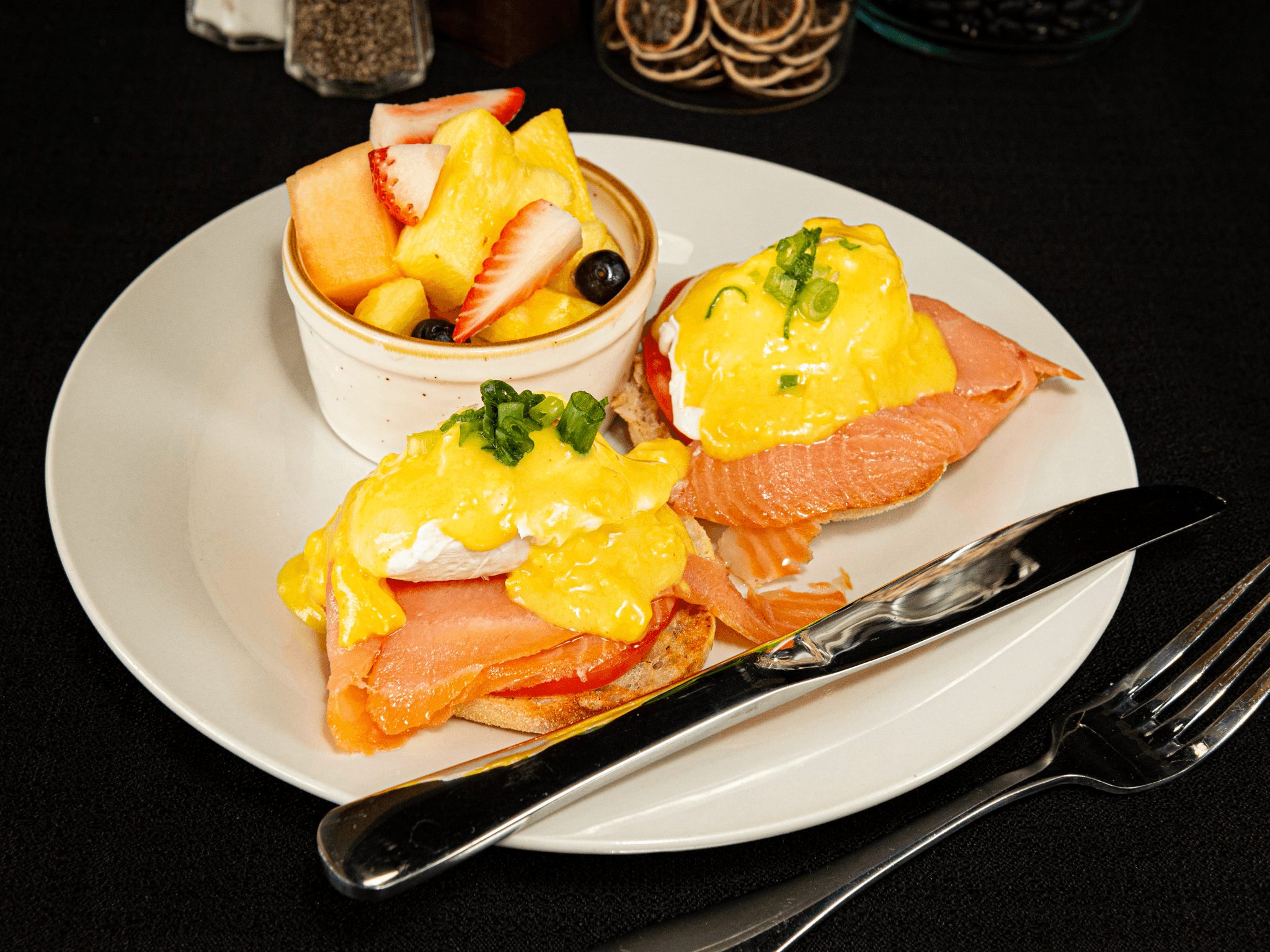 Smoked Salmon Benedict.