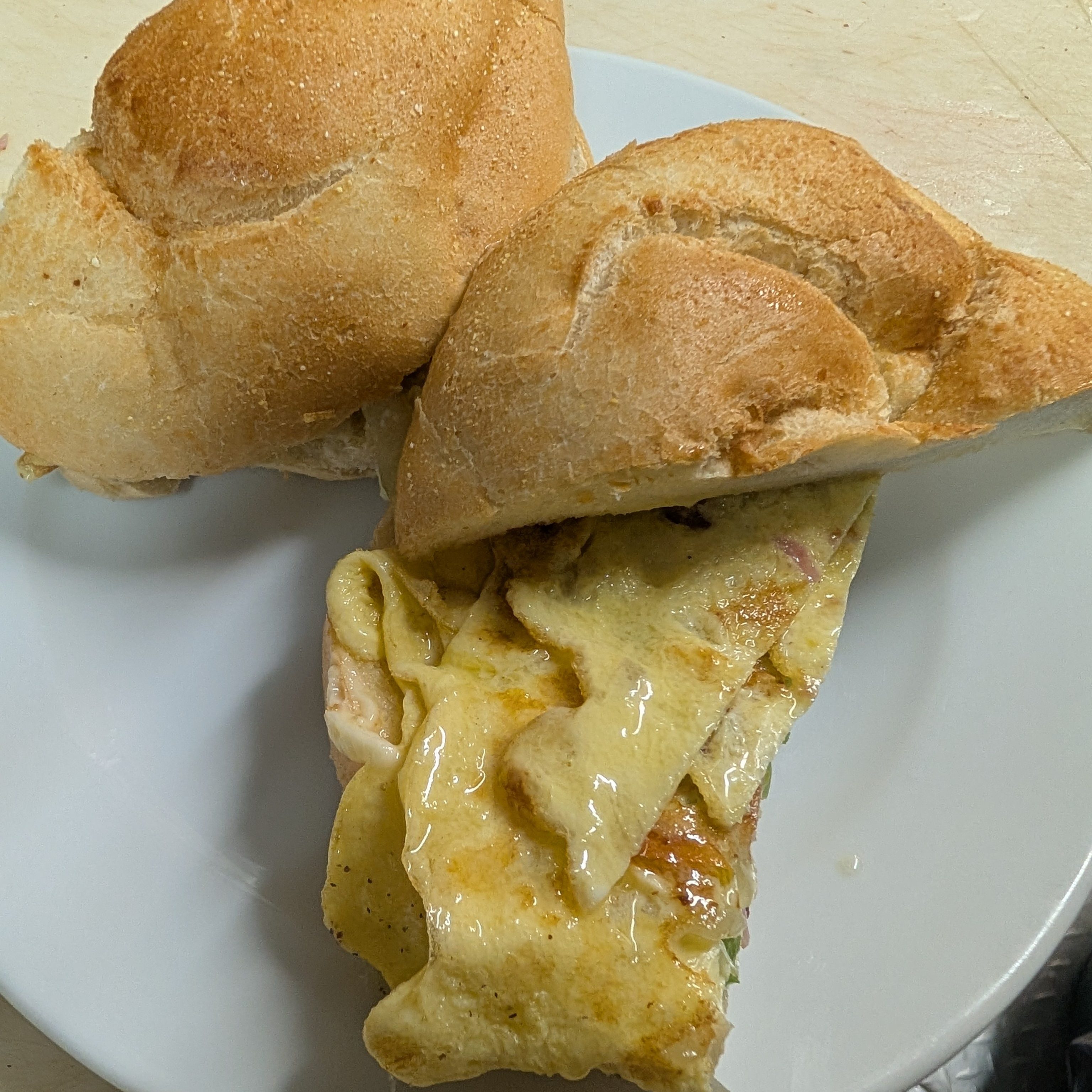 Scrambled Egg Sandwich.