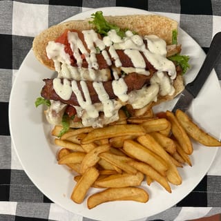 Bacon Crispy Chicken Ranch Grinder