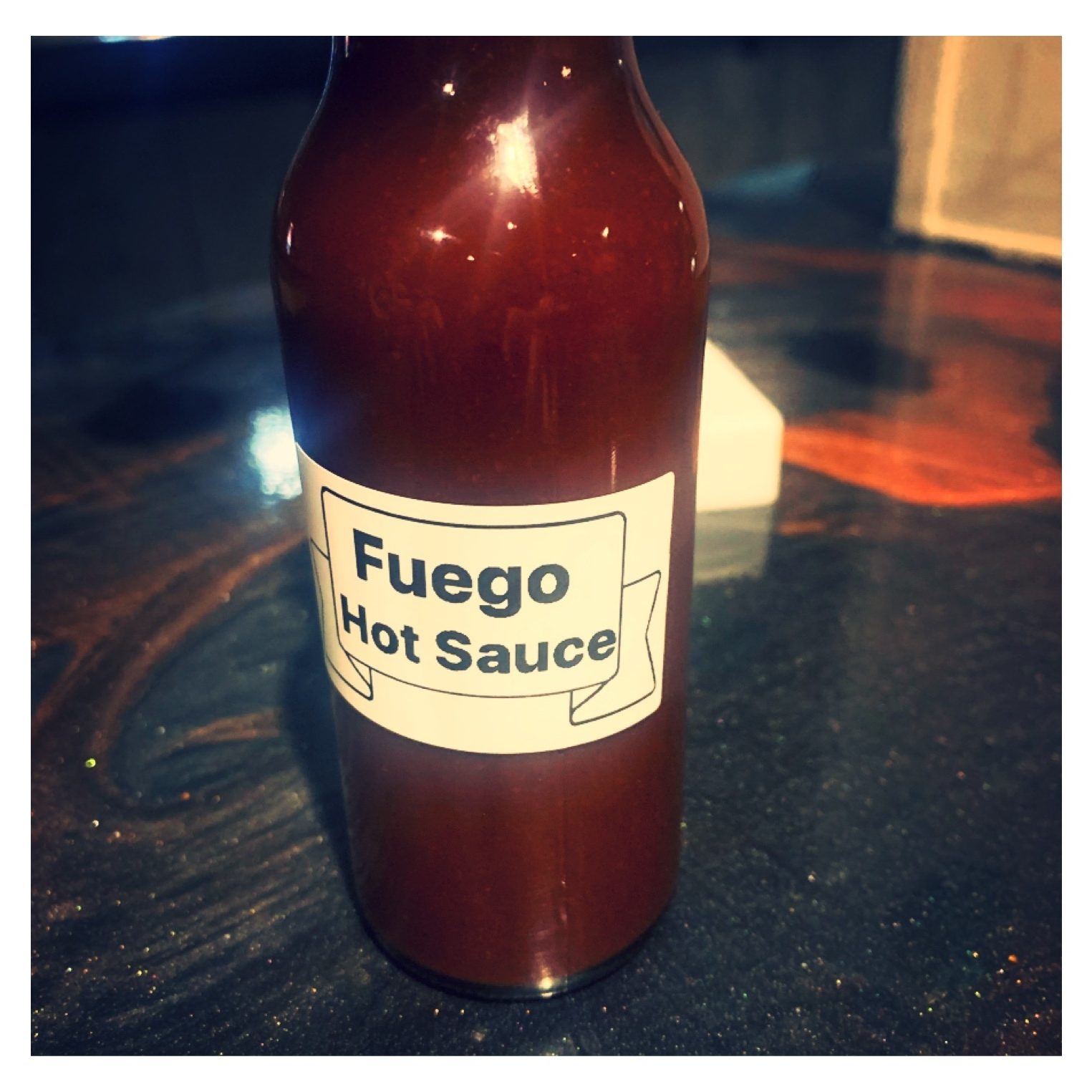 Fuego Hot Sauce.