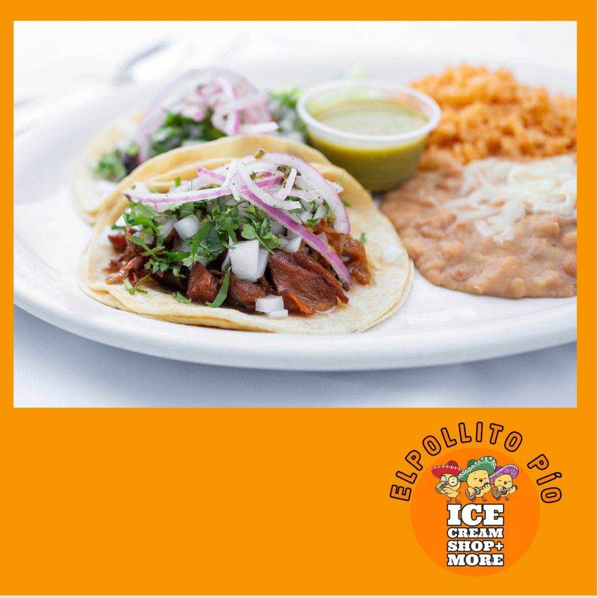 Tacos lunch special.