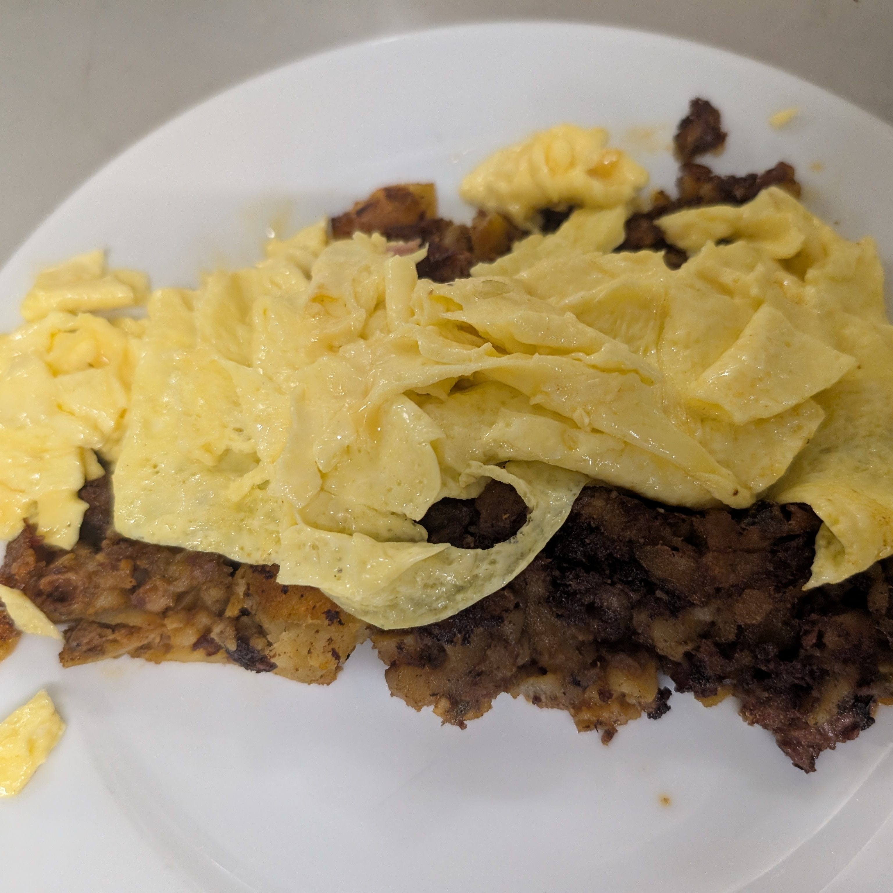 Corned Beef Hash & Eggs.