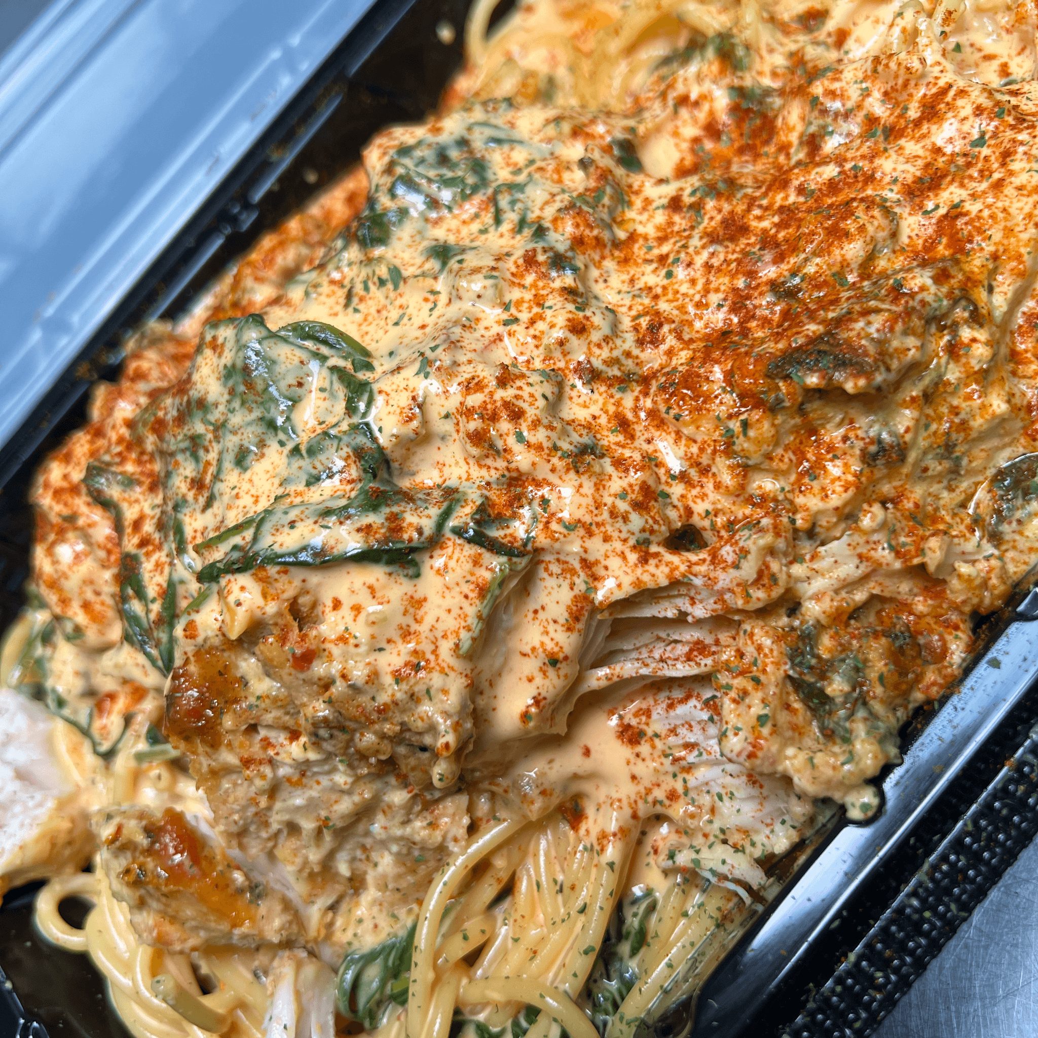 Stuffed Chicken Pasta.