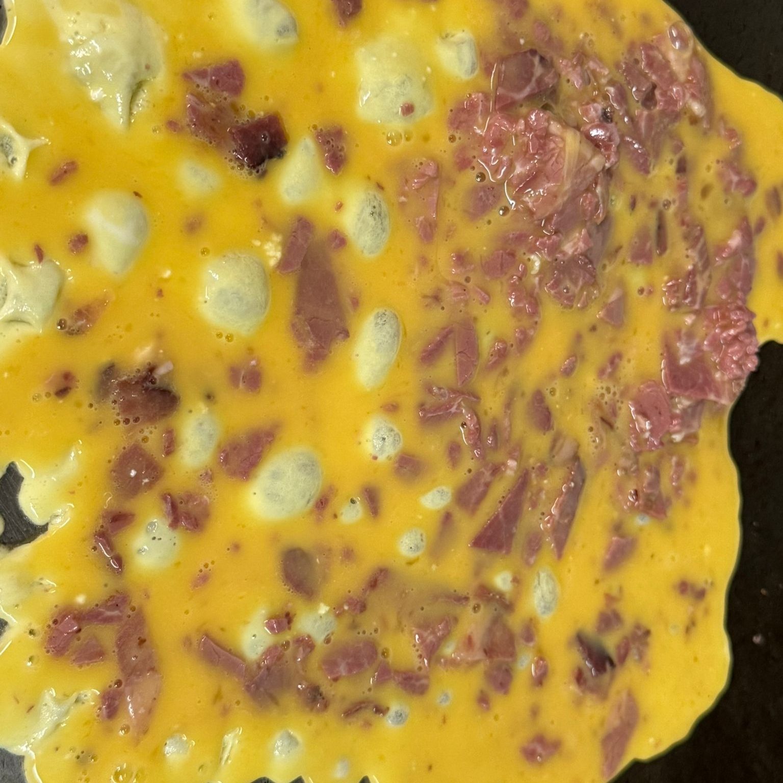 Corned Beef Omelette.