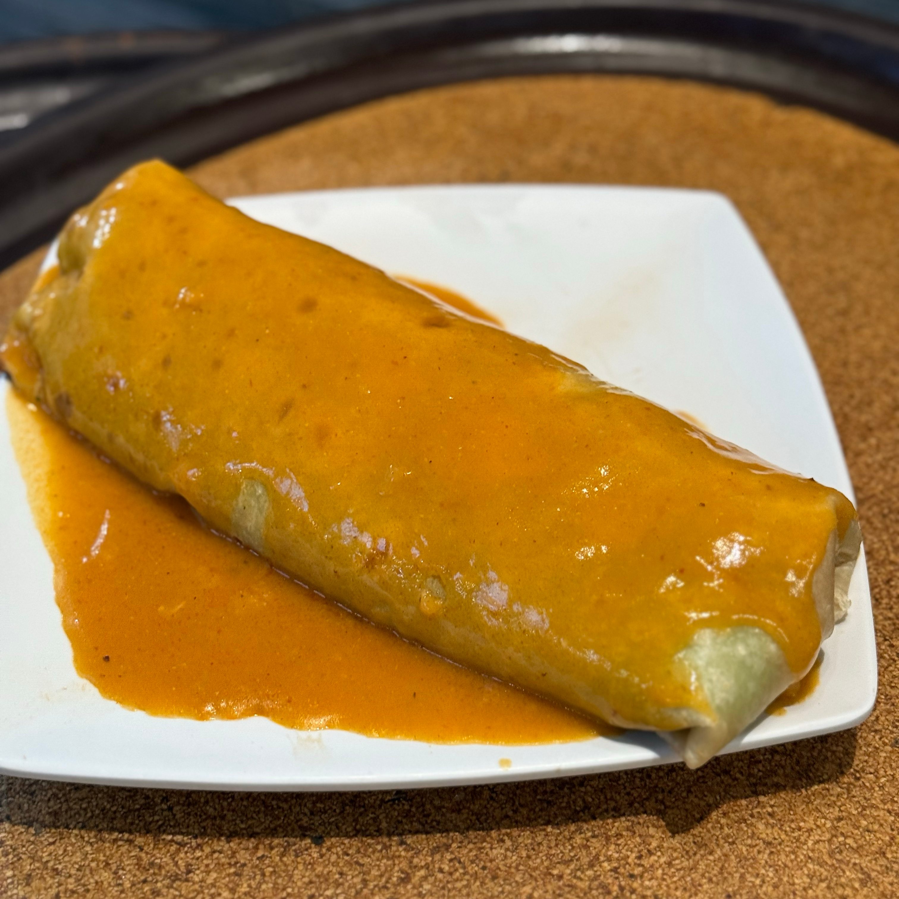 Veggie Burrito Smothered.