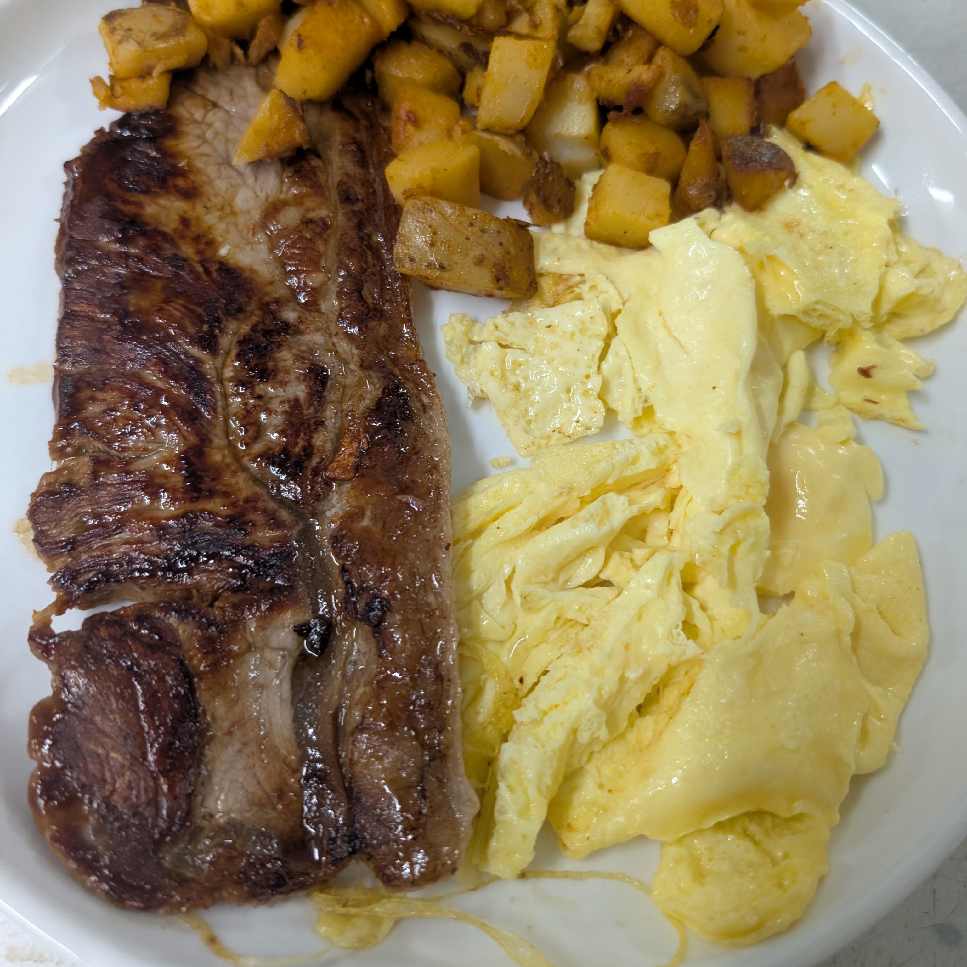 Steak and Two Eggs.