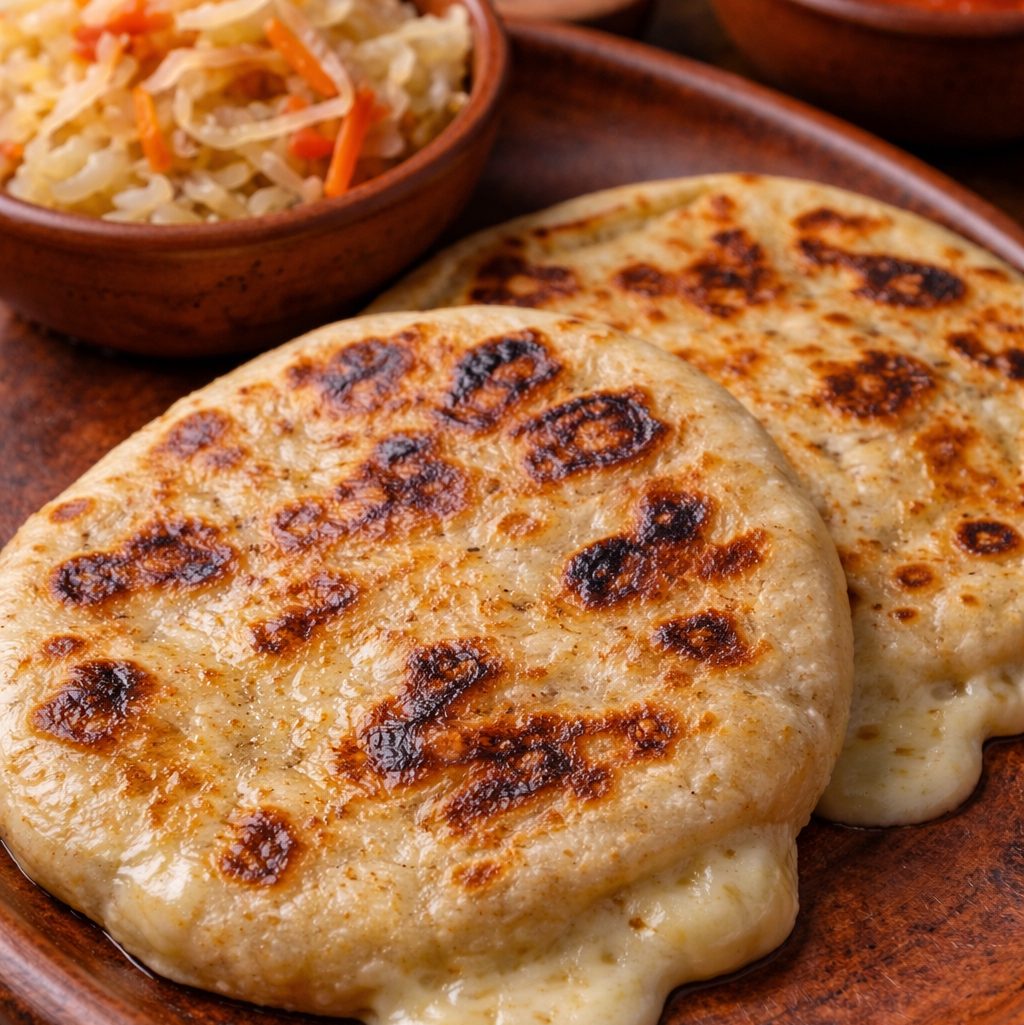 2 Pupusas con Queso.