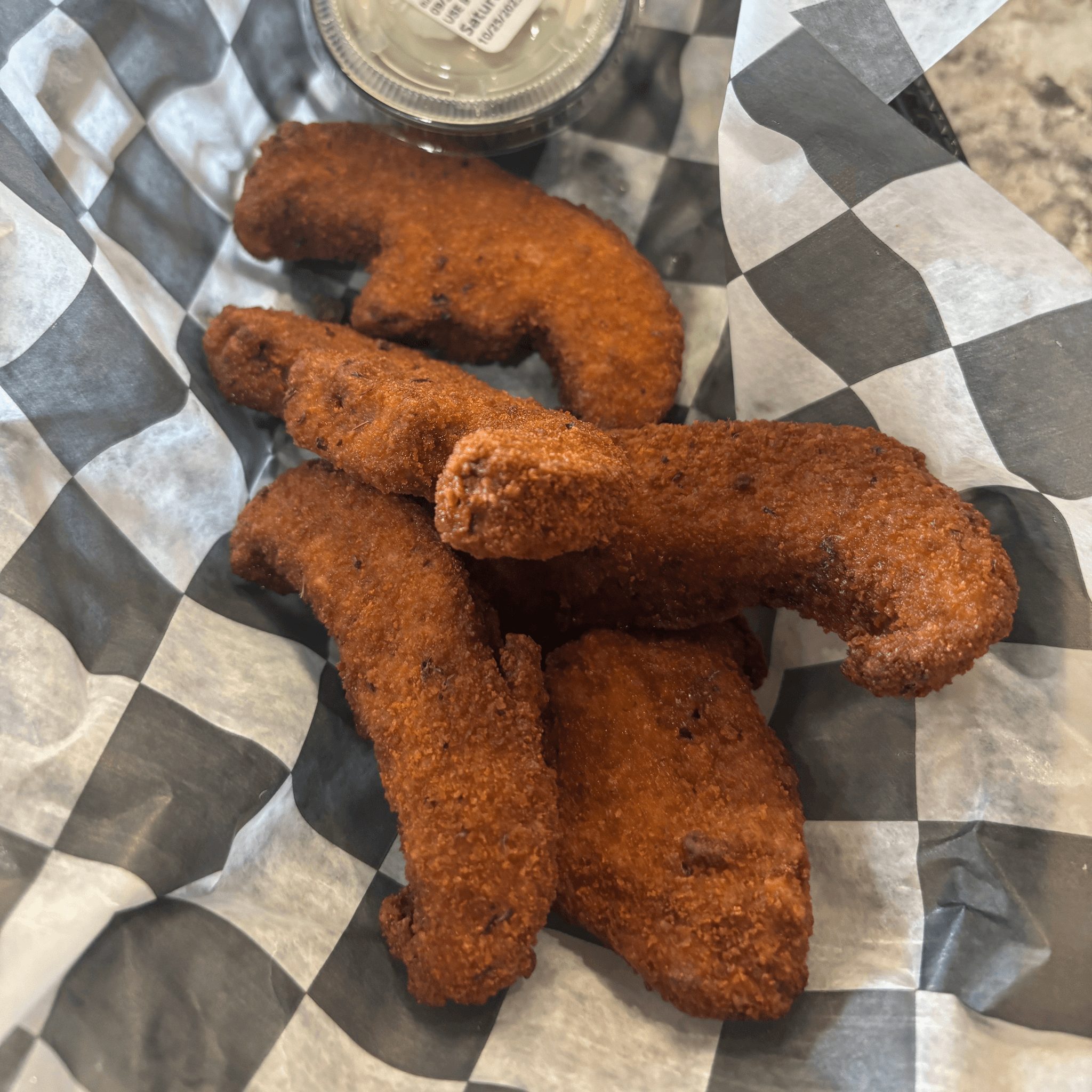 Fried Portobello Mushrooms.
