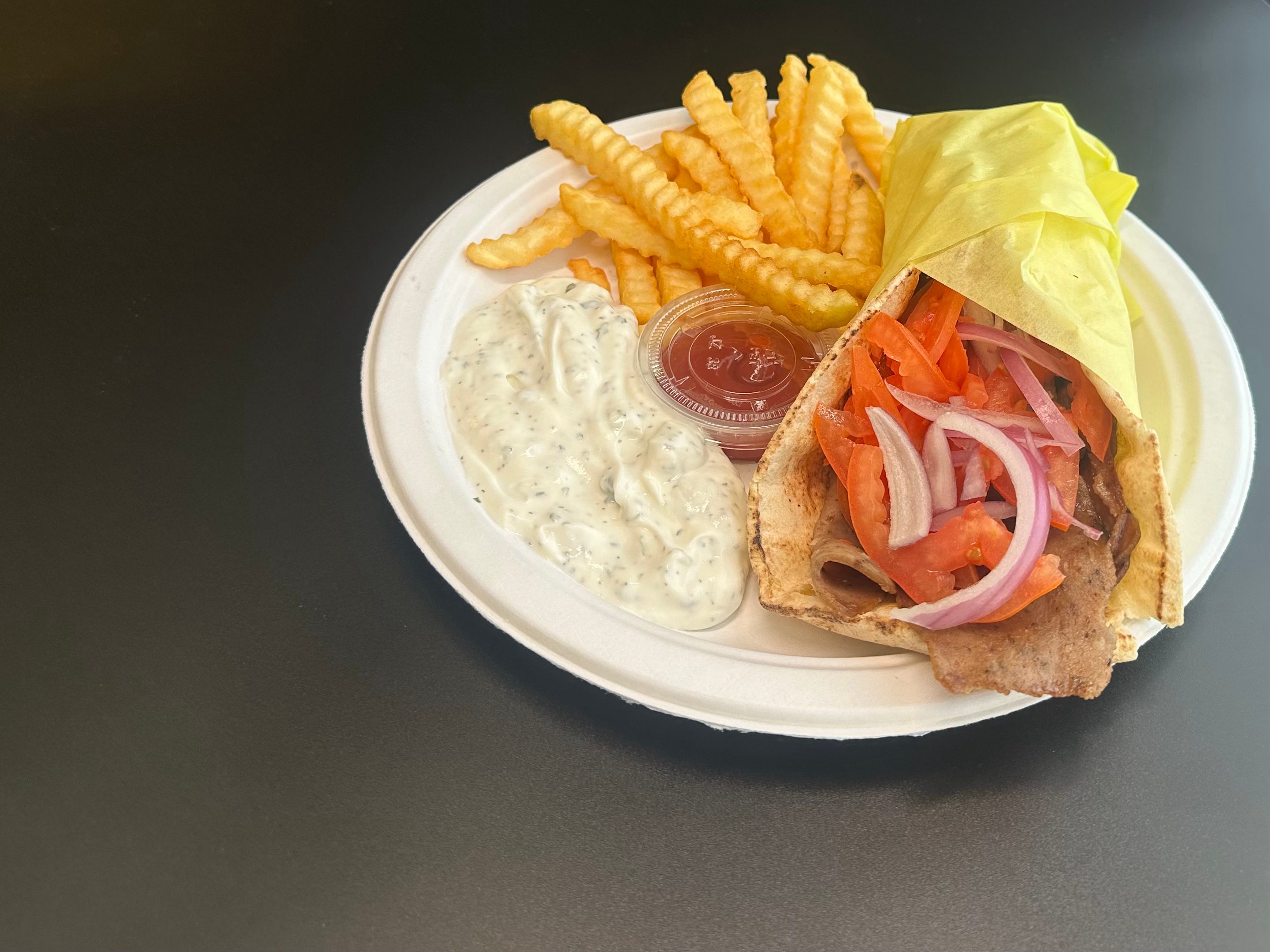 Gyro With Fries.