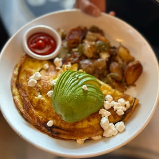 Mushroom Goat Cheese Omelette