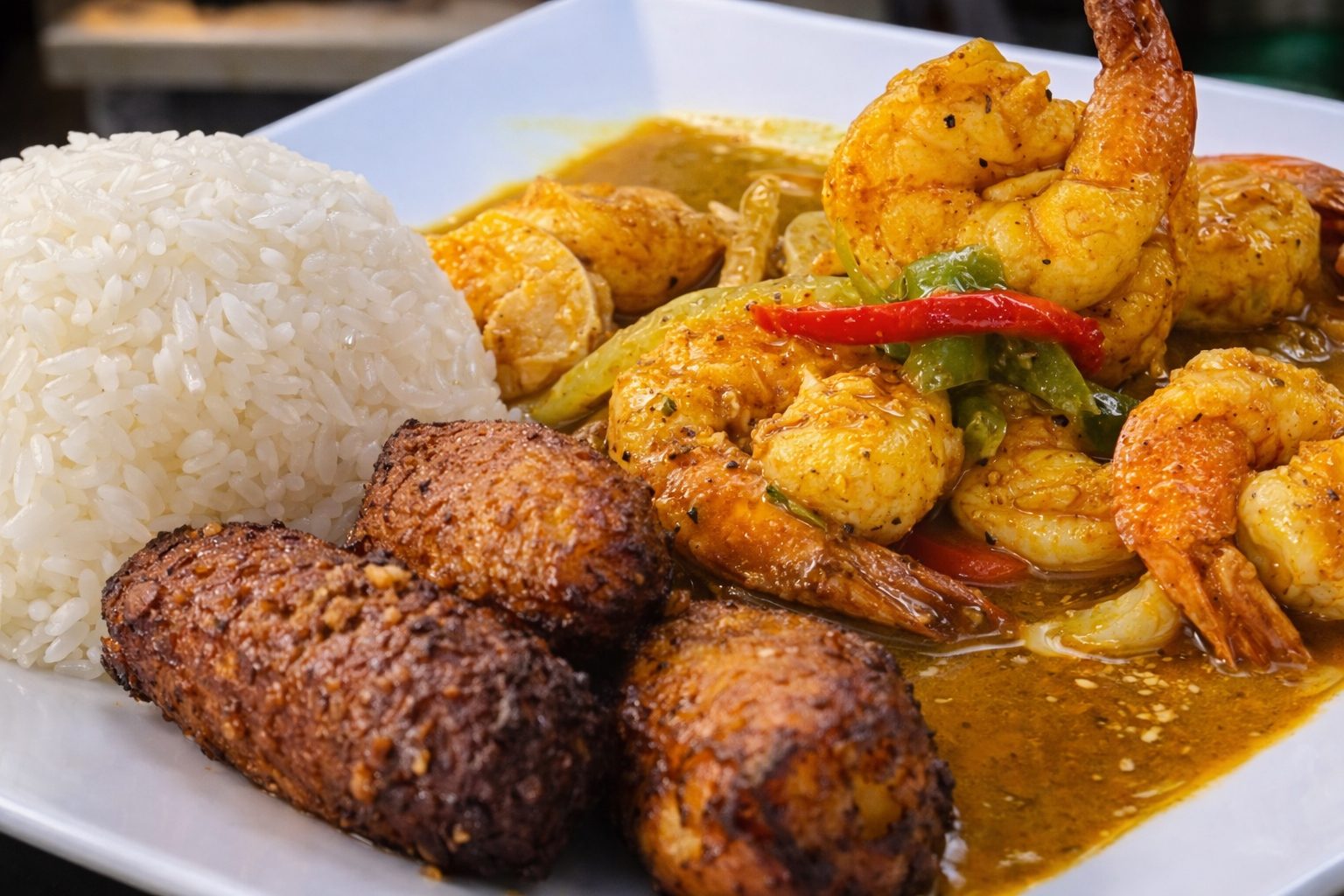Curry Shrimp Lunch.
