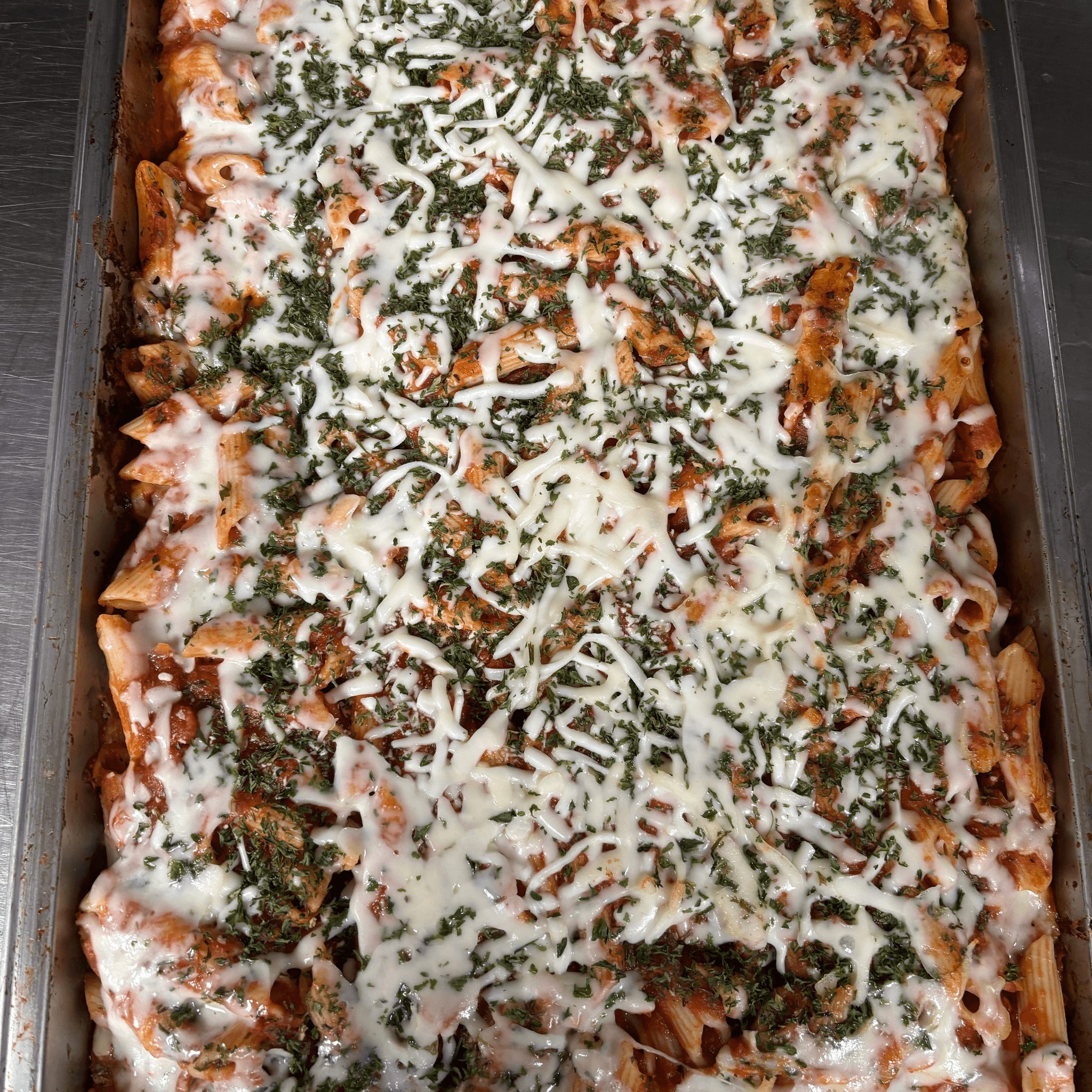 Penne with Meat Sauce.