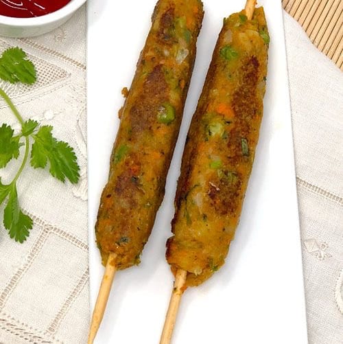 Veg Seekh Kabab.