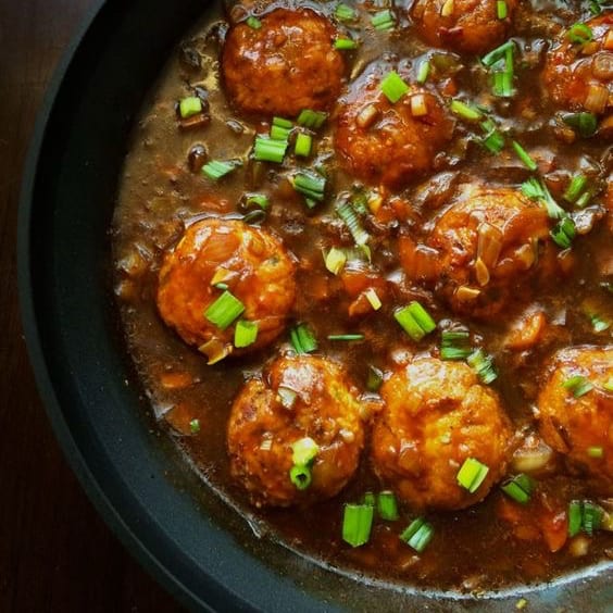Veg Manchurian Gravy.