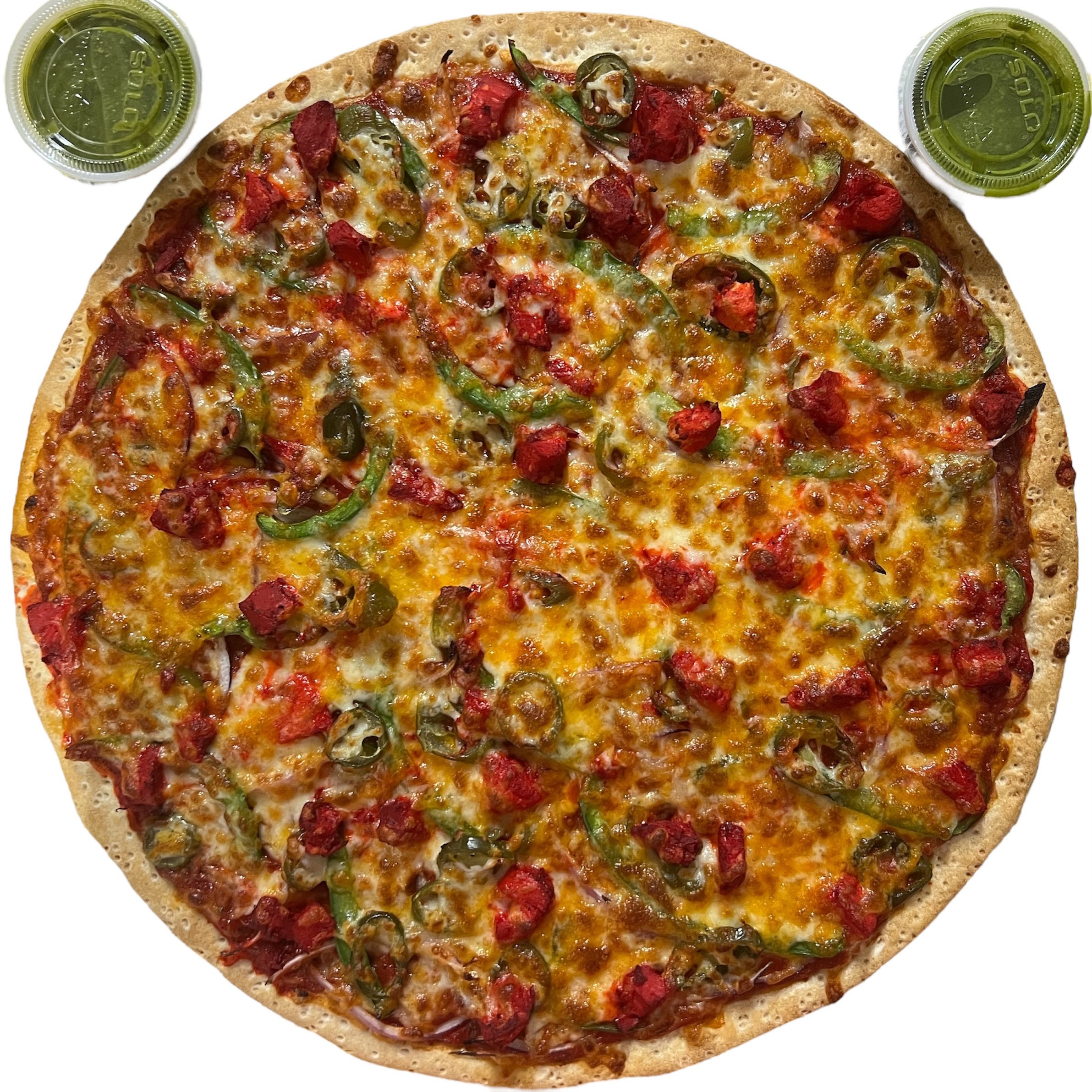 Chicken Tikka Masala Pizza.