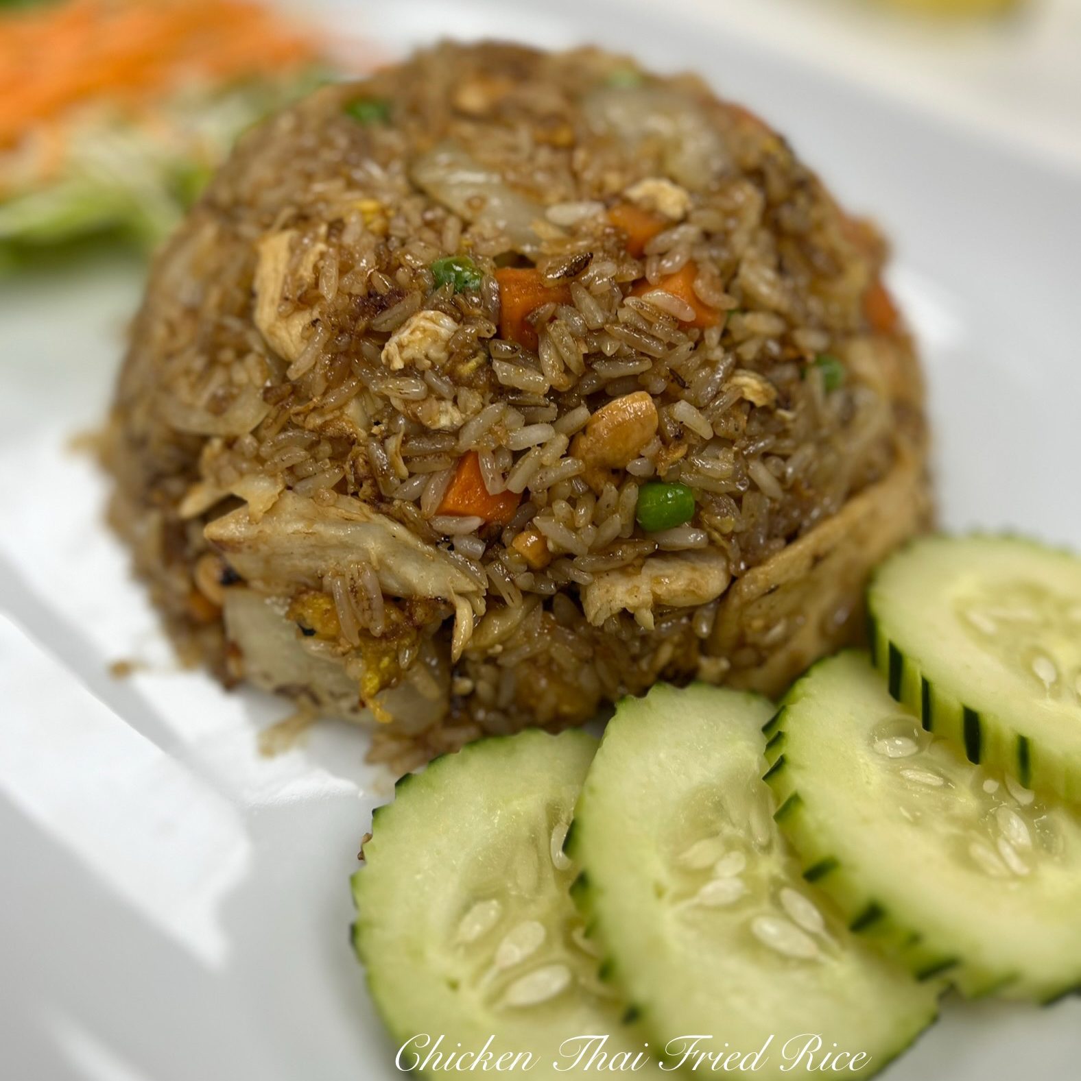(L) Thai Fried Rice.