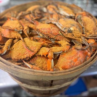 Fresh Blue Crabs #2 (Medium)Males Bushel 