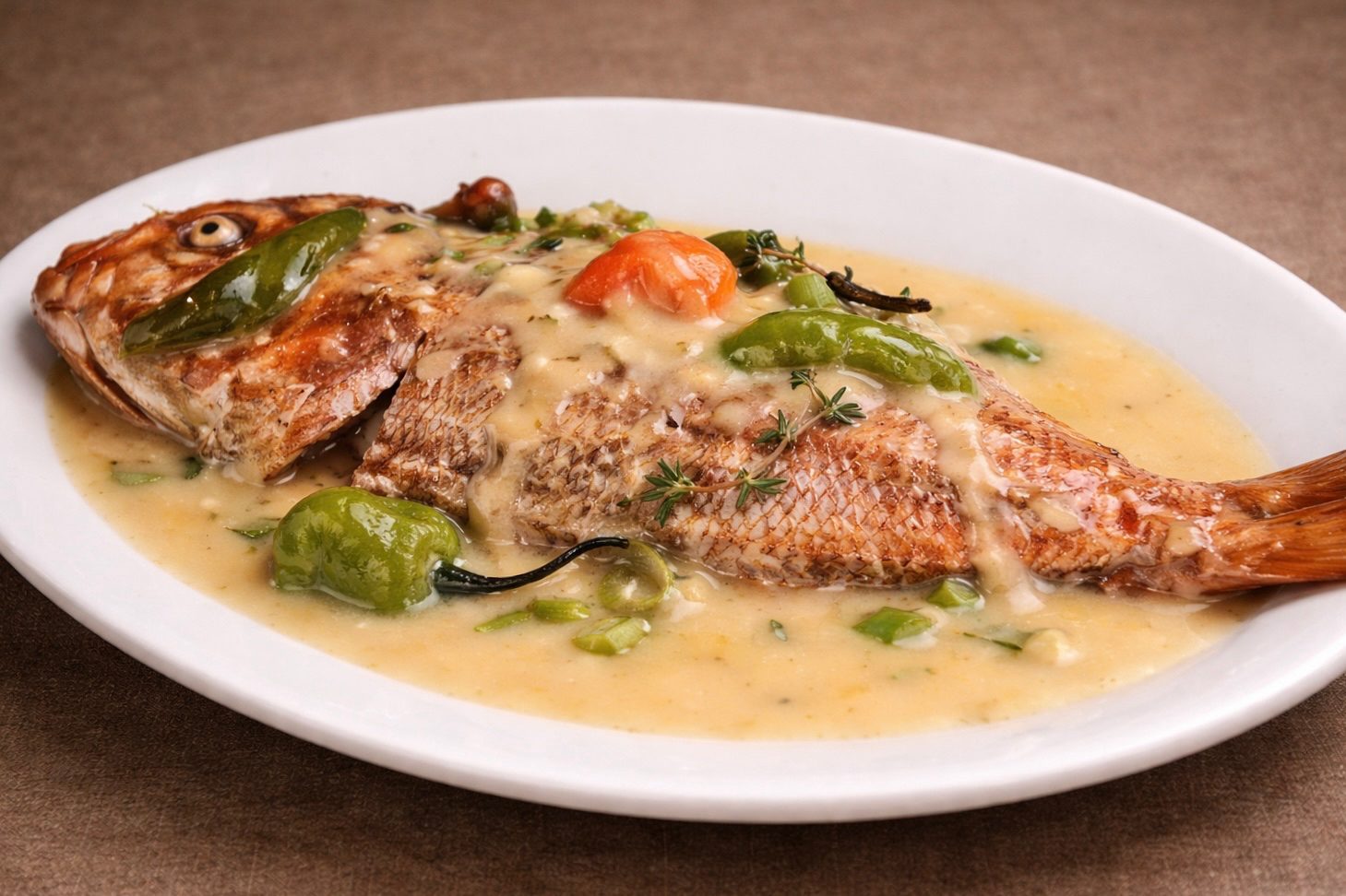 Whole Stuffed Fresh Snapper Fish (Friday + Saturday Only).