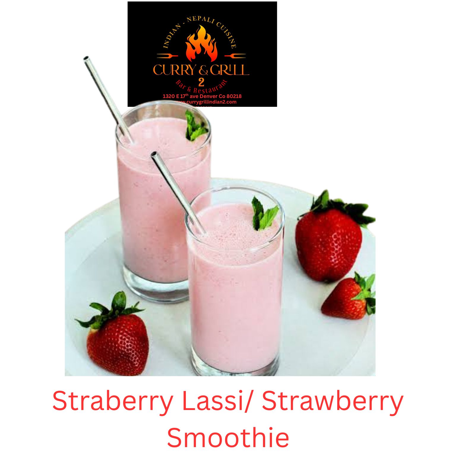 Strawberry Lassi/Smoothie.