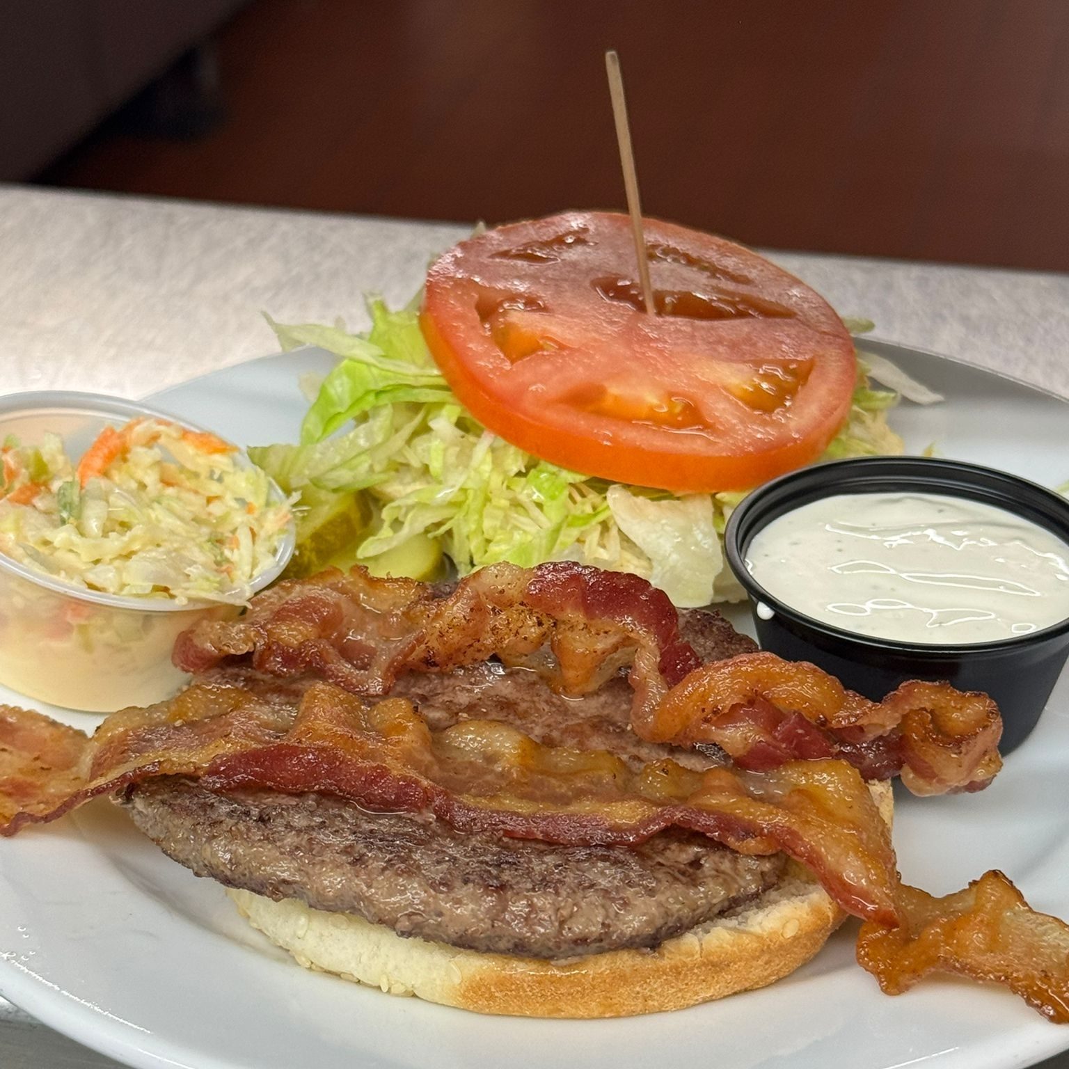 Bacon Hamburger.