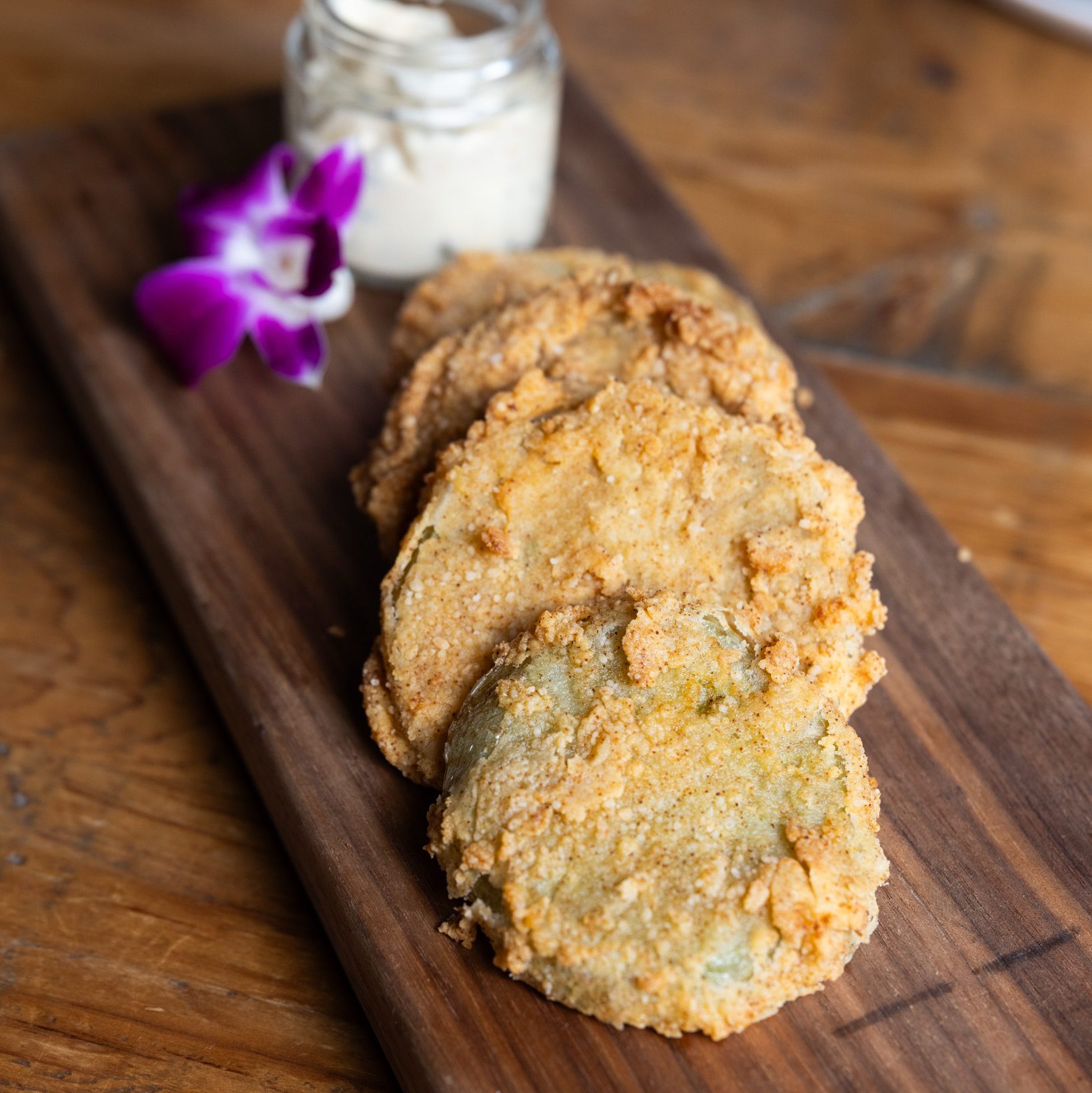 Pickled Fried Green Tomatoes.