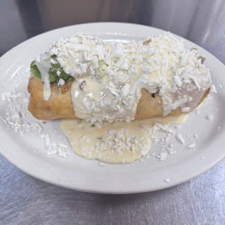 Deep-Fried Jalapeño Cheese Dipped Burrito.