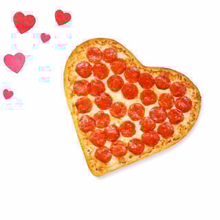 Heart-Shaped Pizza