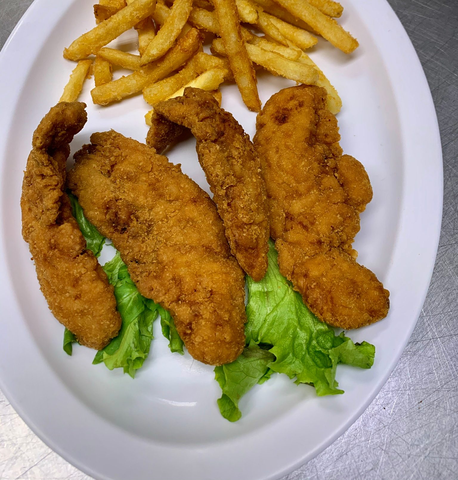 Kid's Chicken Fingers & Fries.