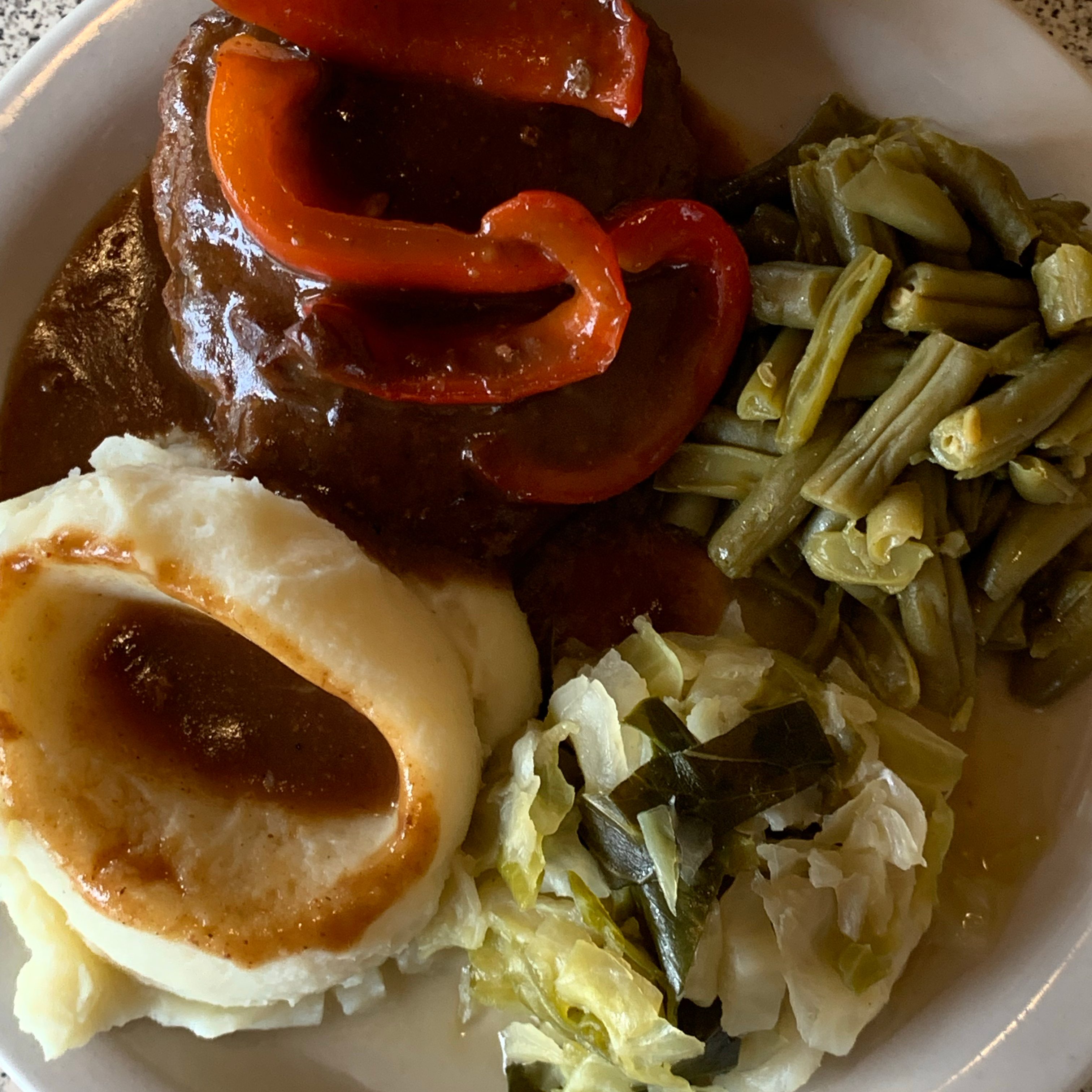 Monday Hamburger steak.