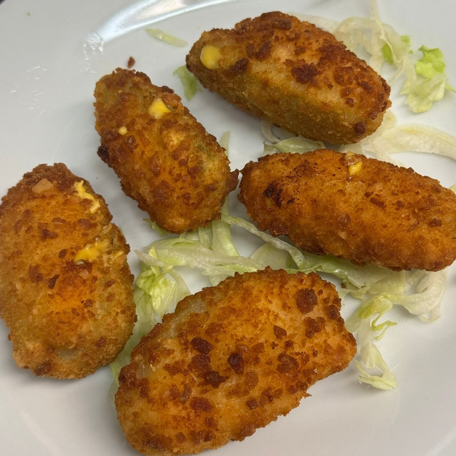 Jalapeno Poppers with Cream Cheese Stuffing.