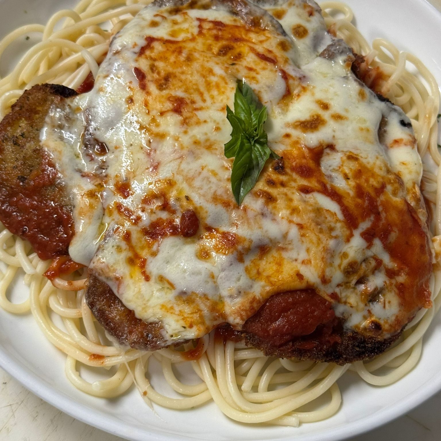 Veal Cutlet Parmigiana.