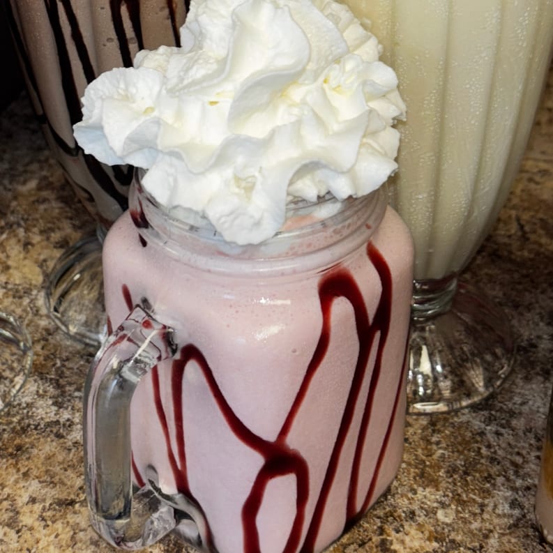 Strawberry Banana Milkshake.