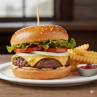 Kid's Cheeseburger and Fries