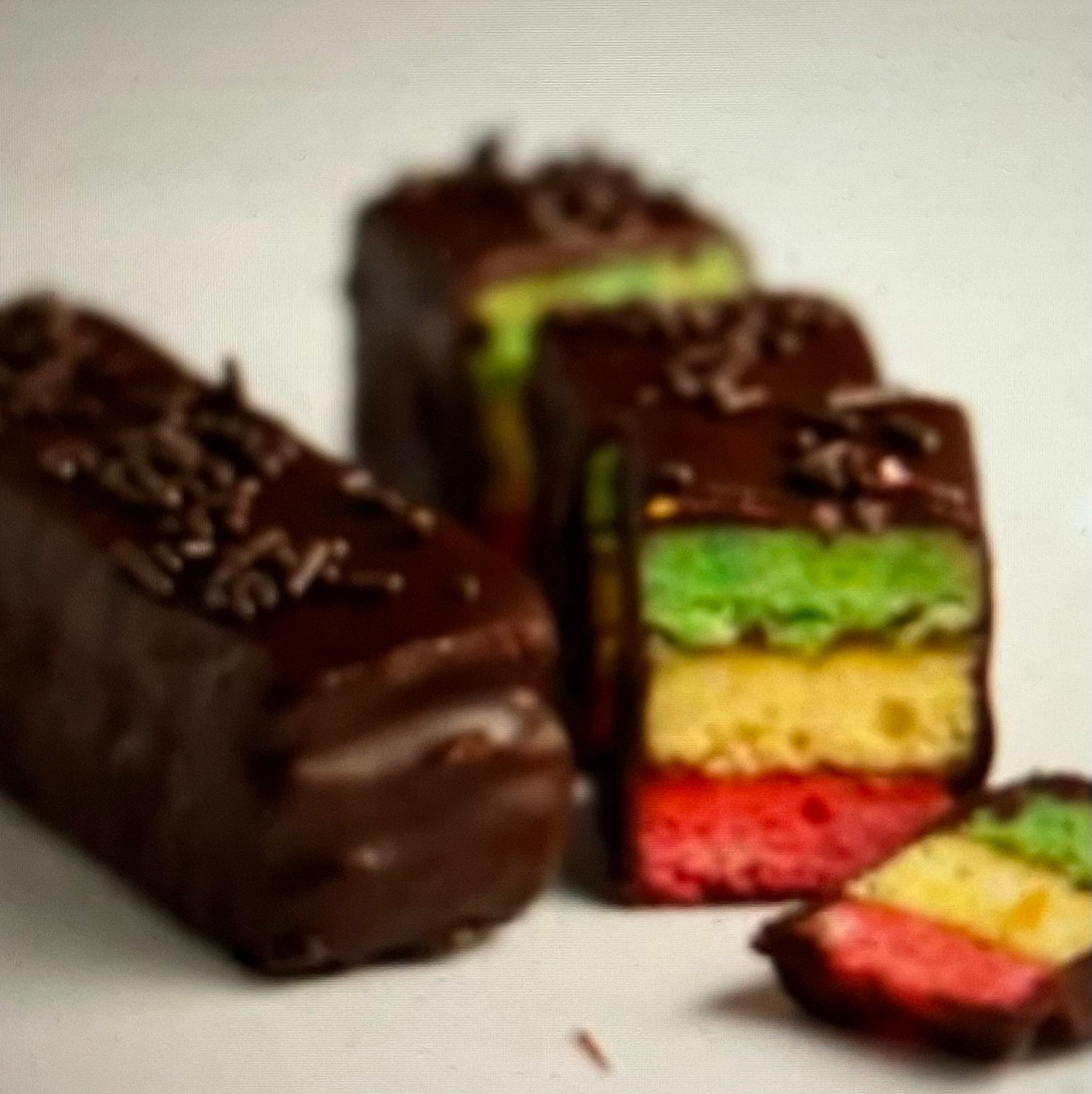 Homemade Rainbow Cookies.