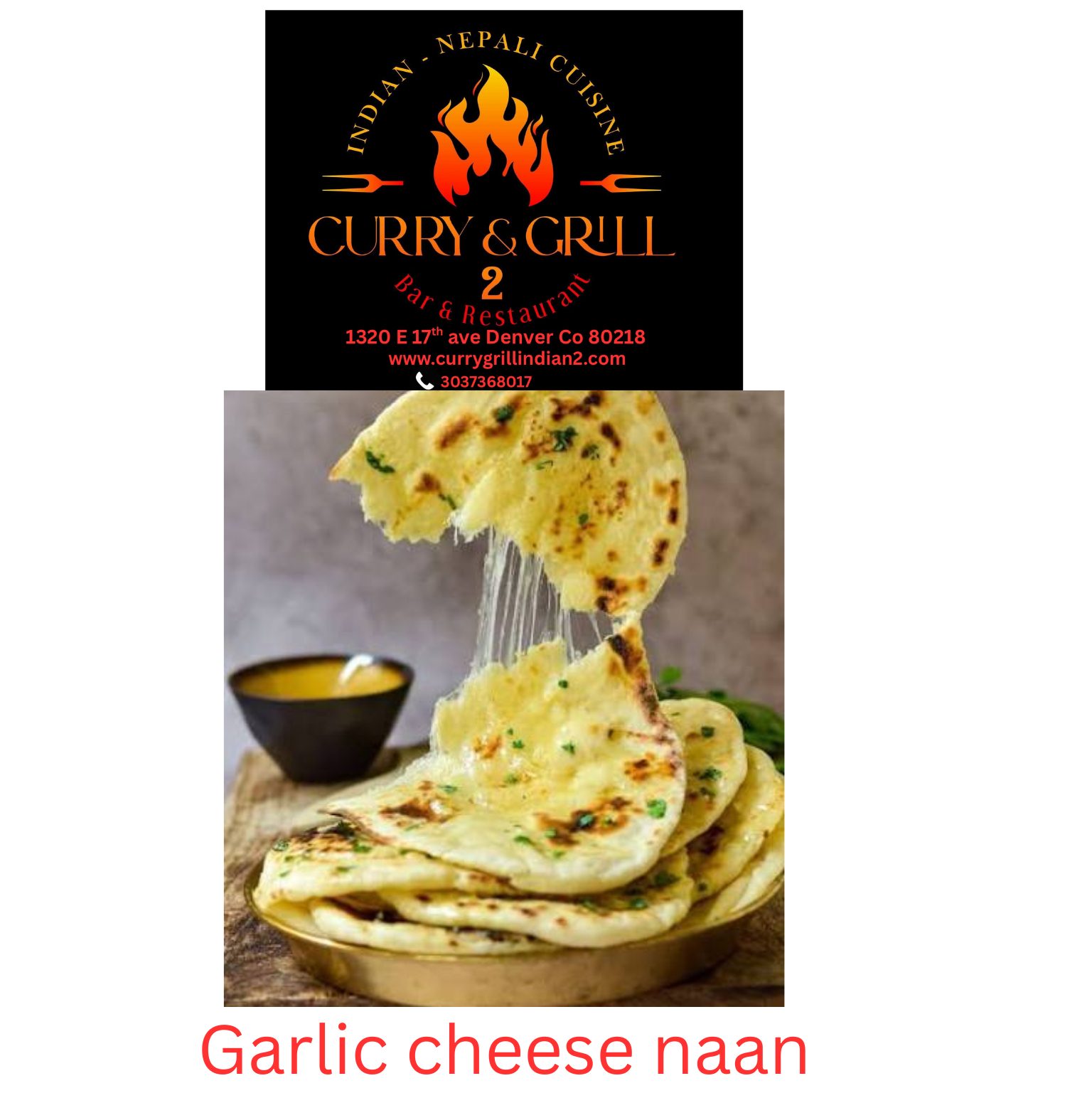 Garlic Cheese Naan.