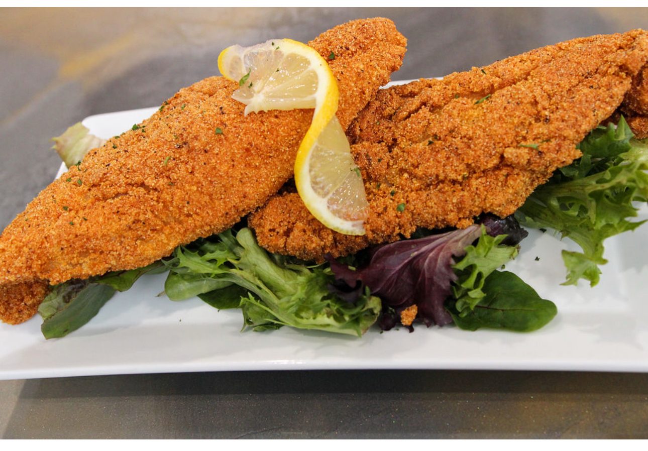 2 pc Fried Catfish Fillet.