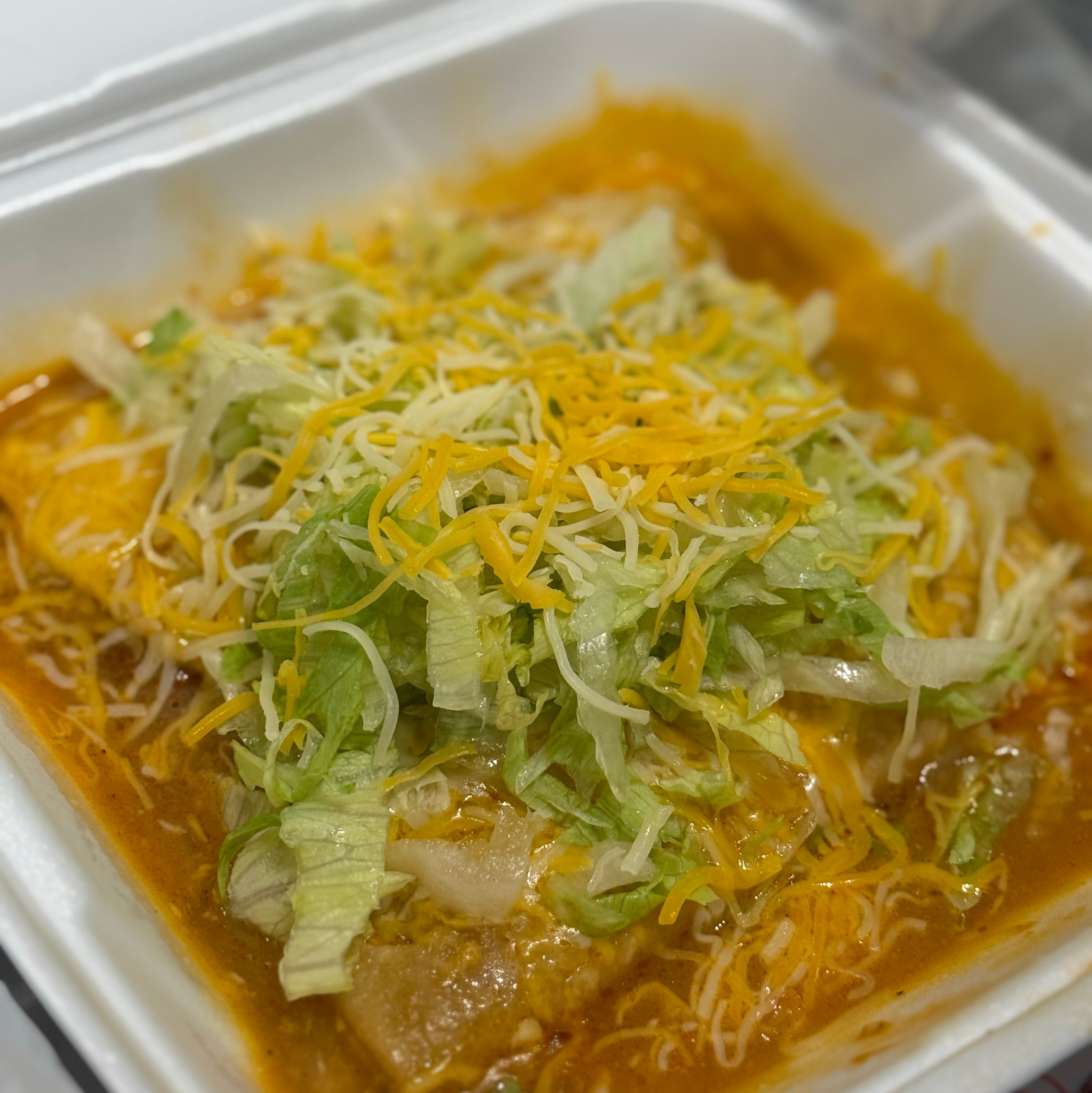 2 Cheese Enchiladas.