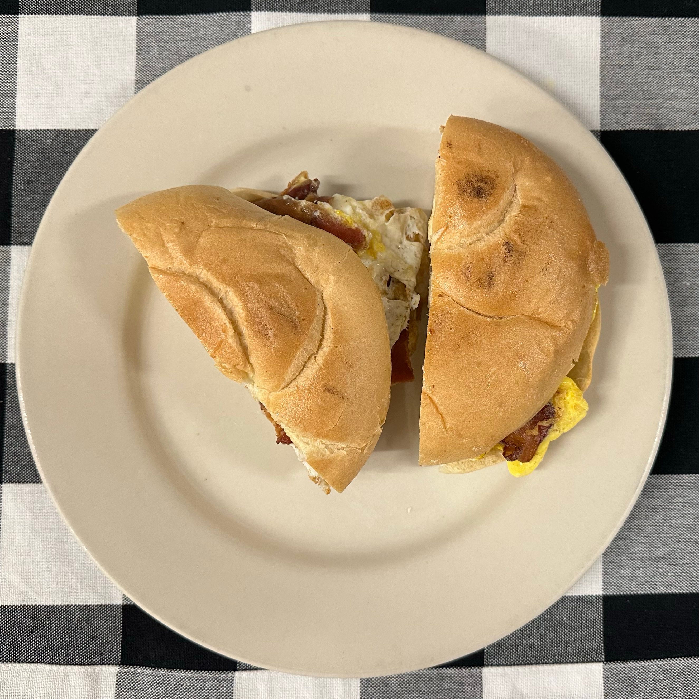 Bacon & Egg Sandwich.