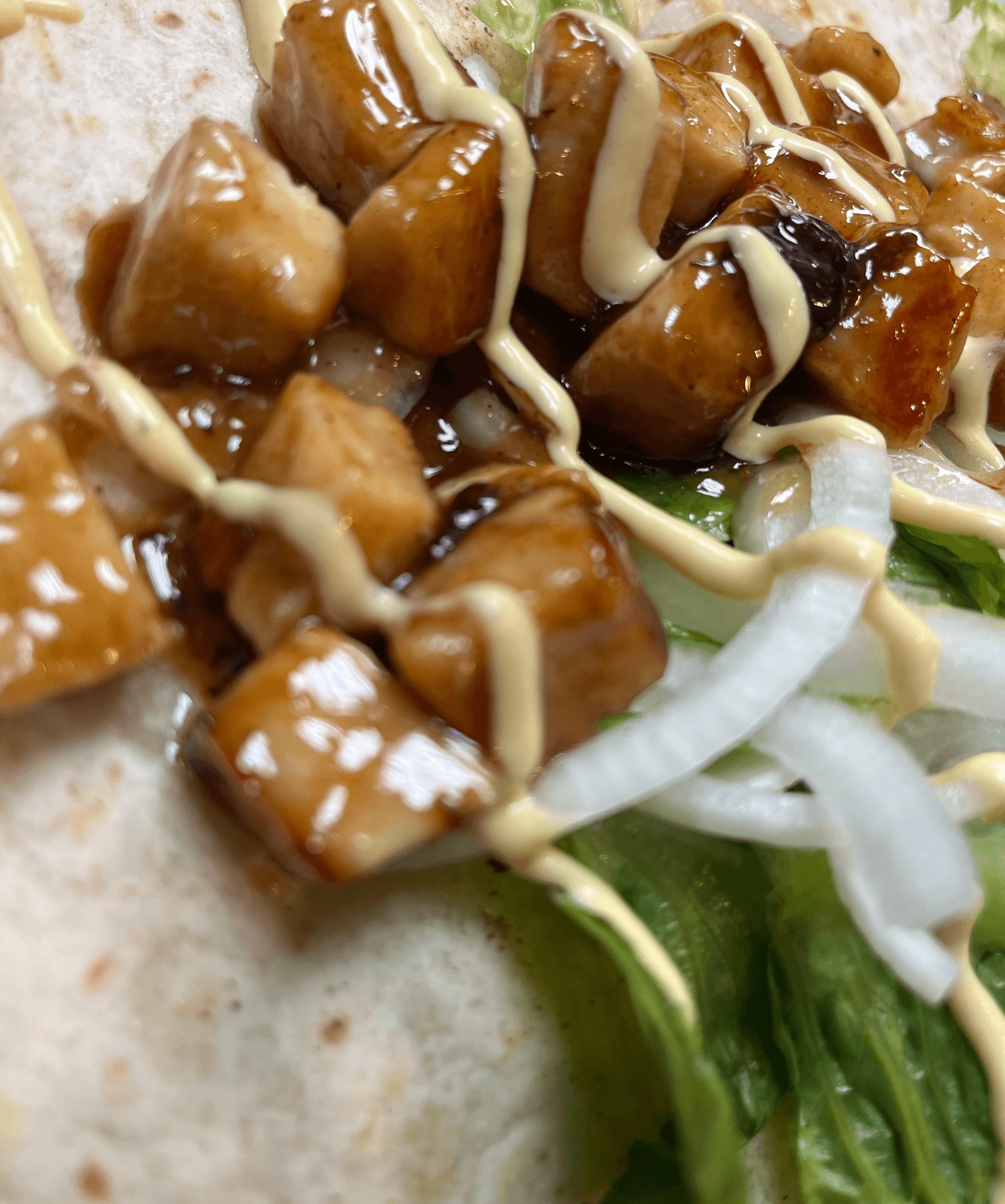 Teriyaki Chicken Wrap.