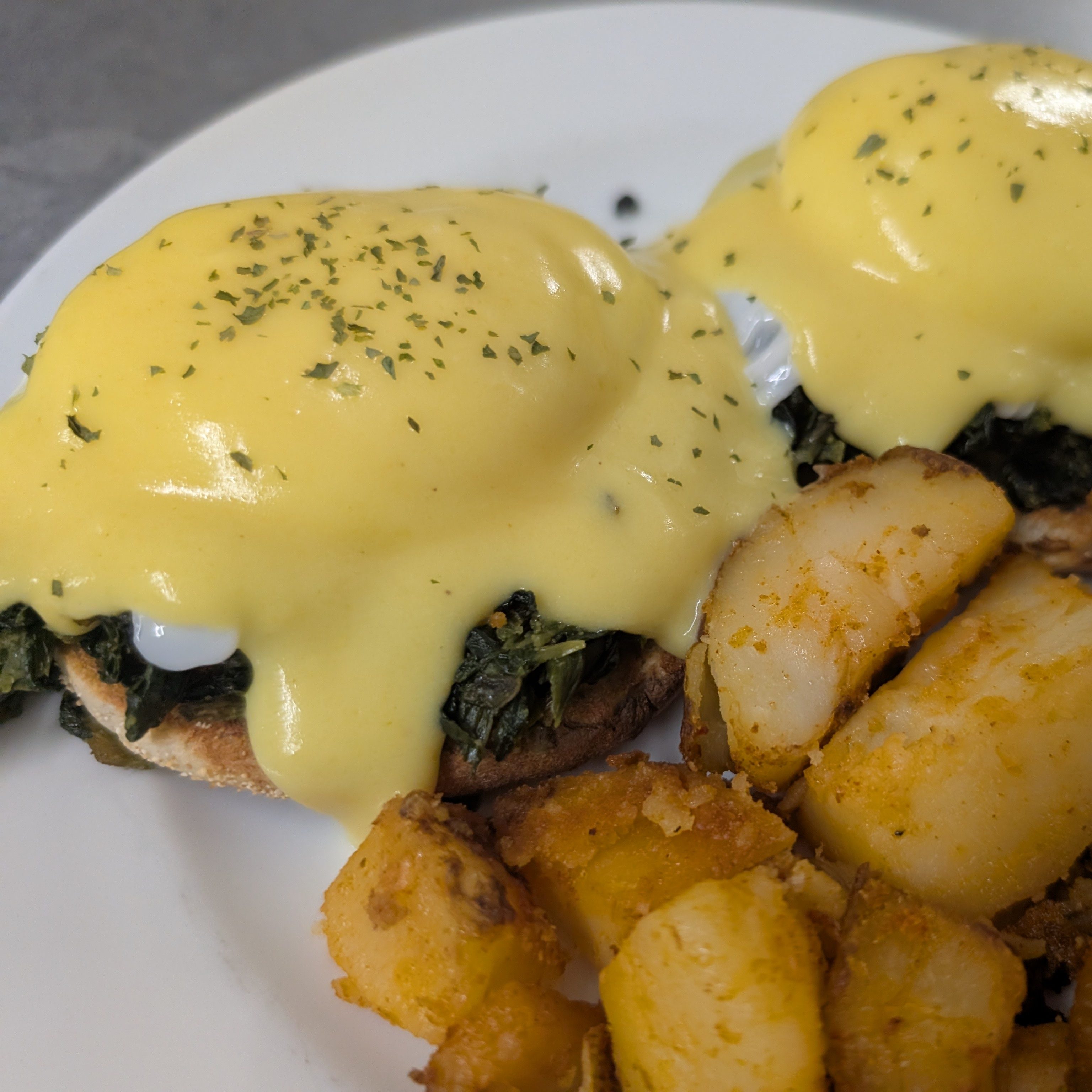 Eggs Florentine.