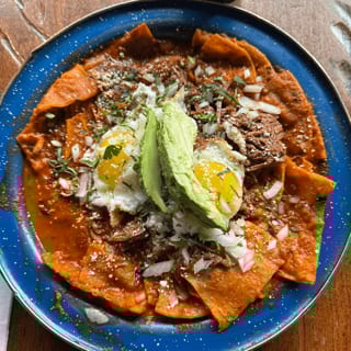 chilaquiles With Birria And 2 Eggs