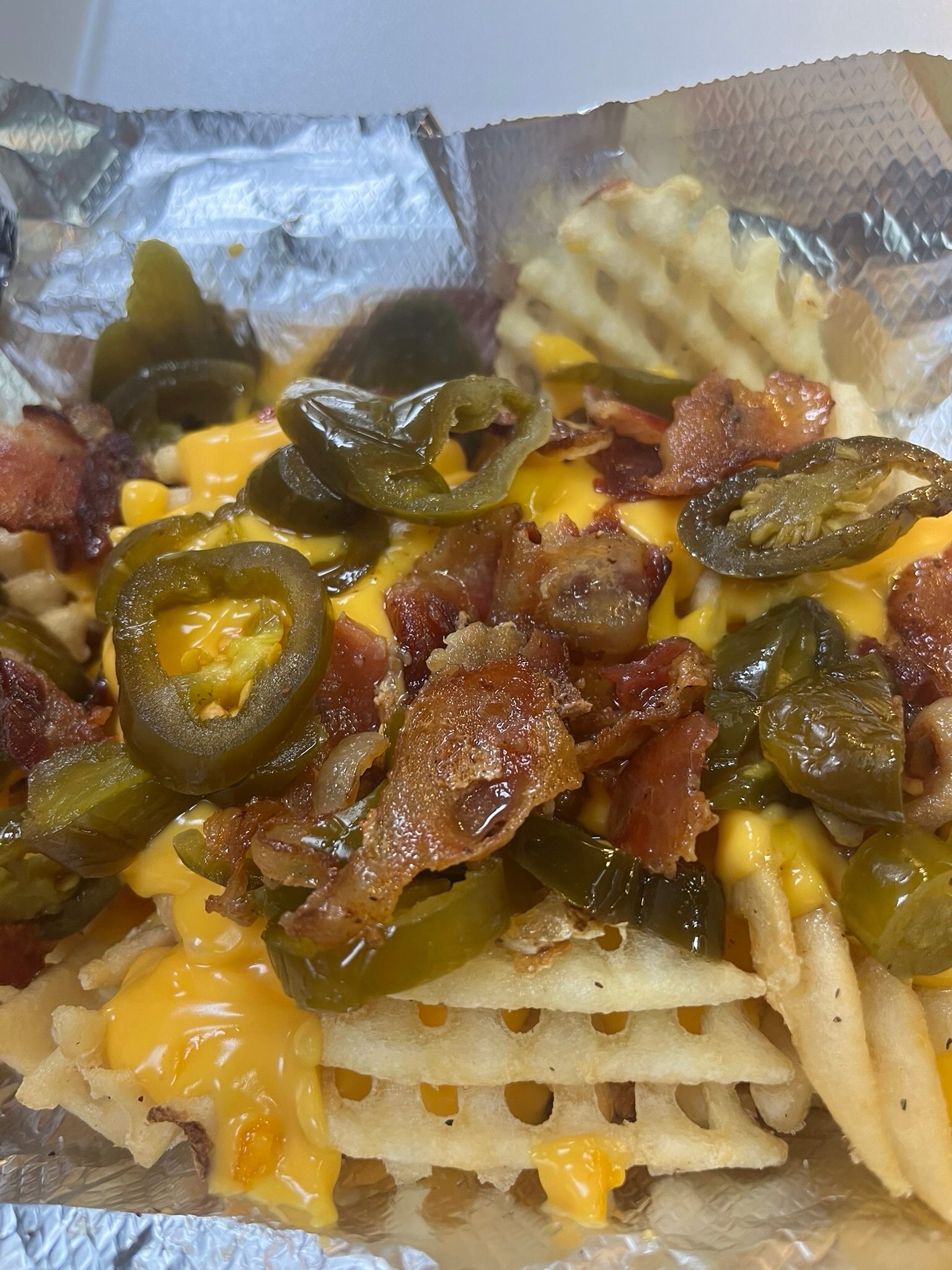 Loaded Waffle Fries.