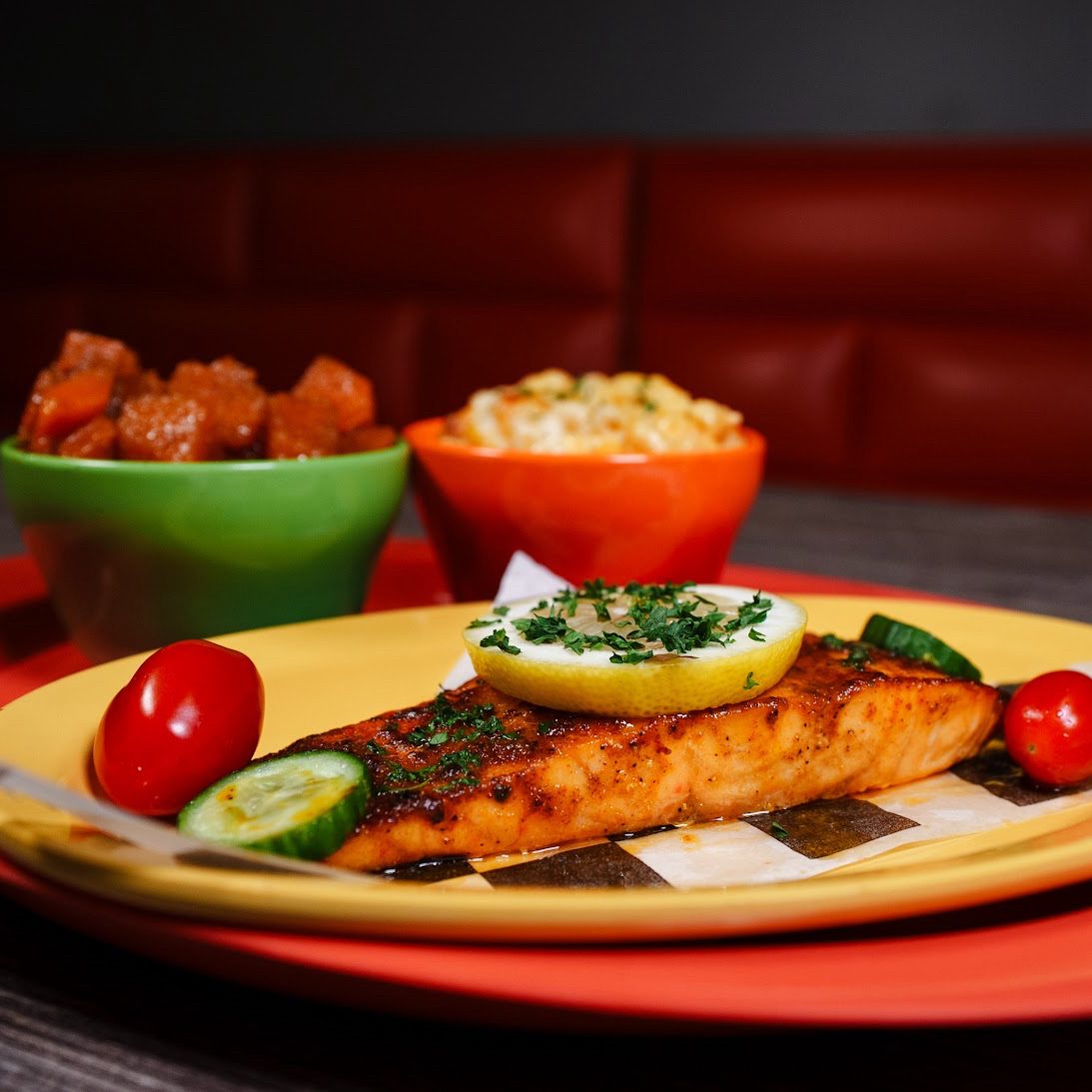 Lemon Pepper Salmon.